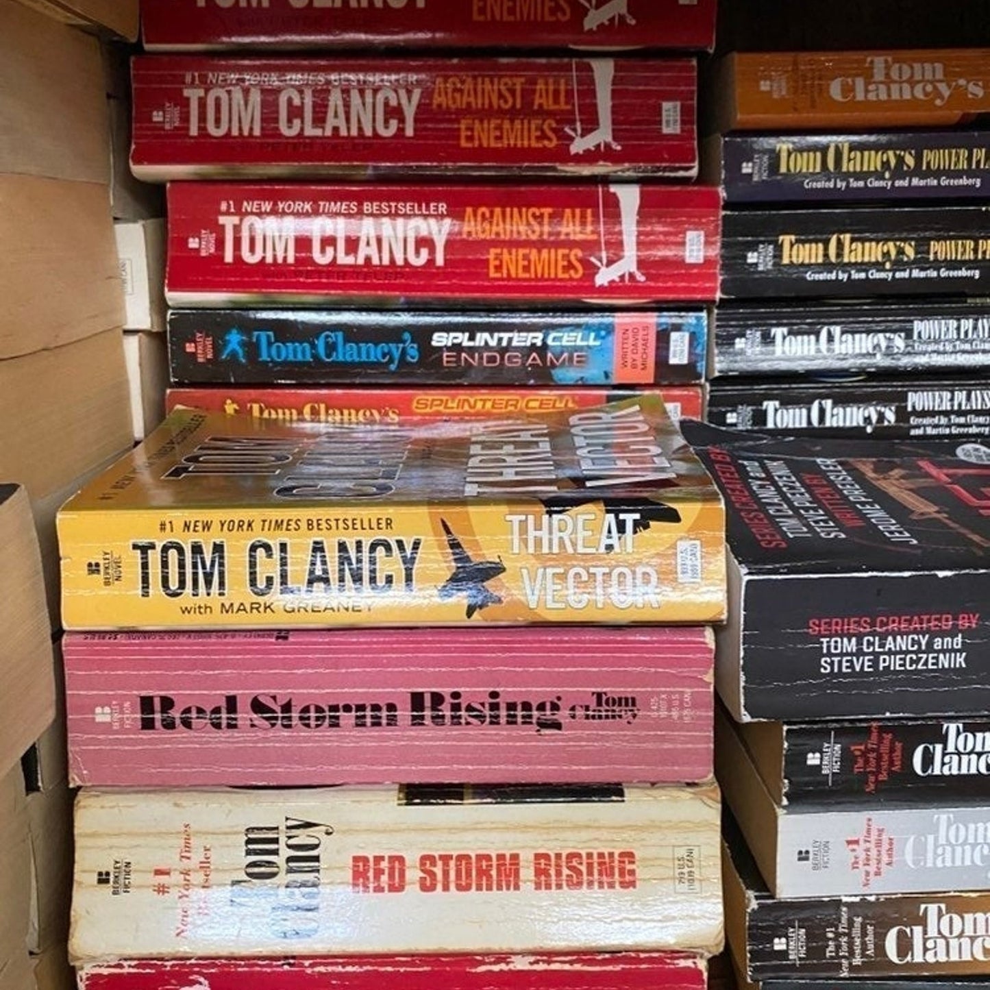 Tom clancy book lot 10 books