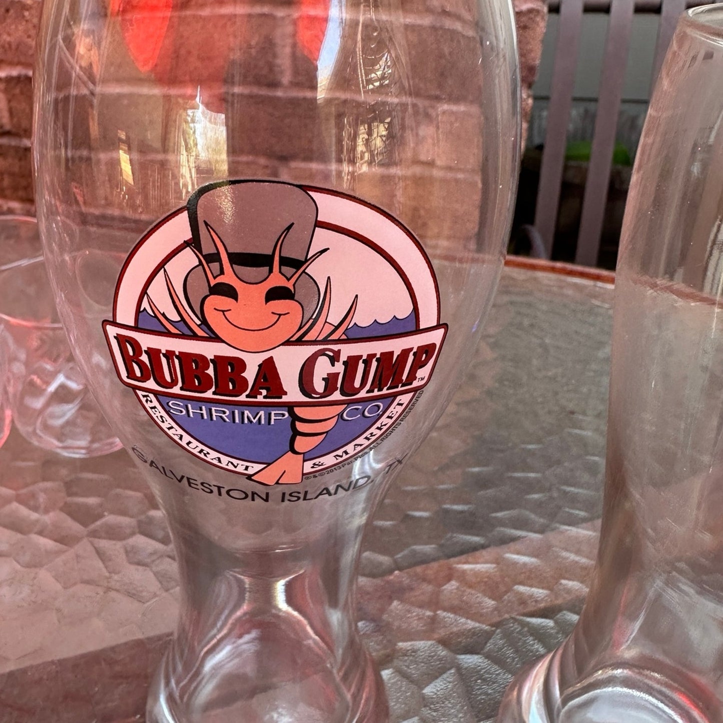 3 Bubba Gump beer Glass