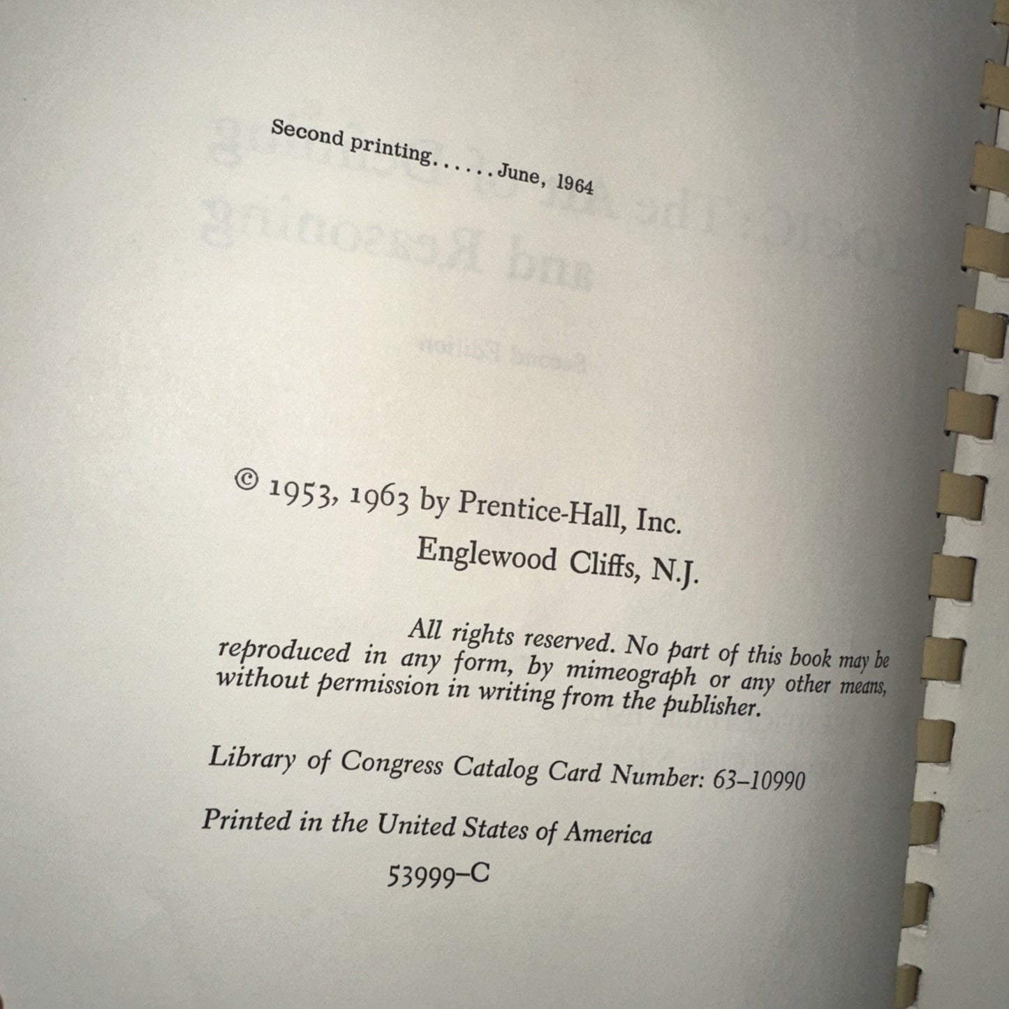 Logic: The art of defining and reasoning by John A Oesterle