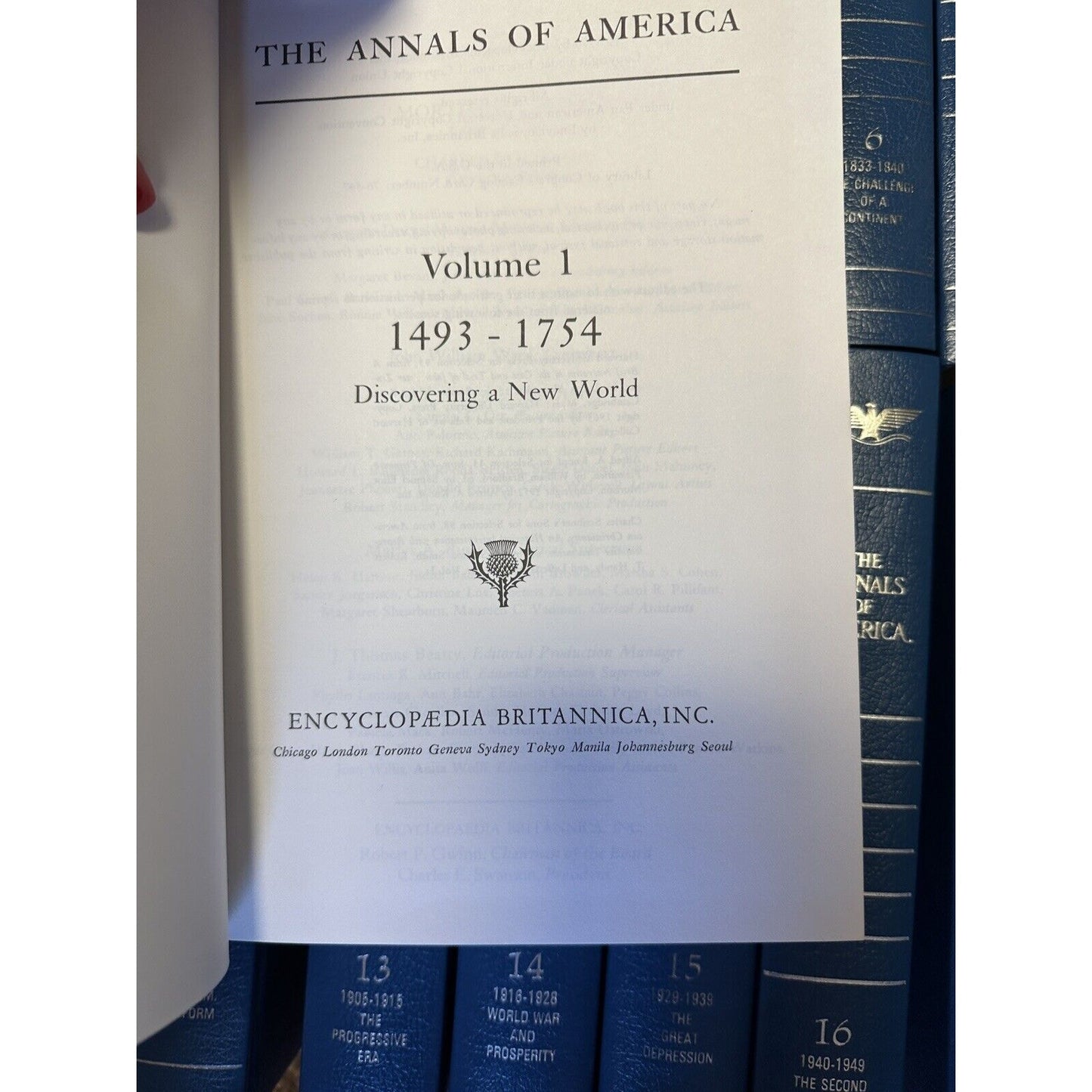 The Annals of America 1976 Complete 20 Volume Book Set