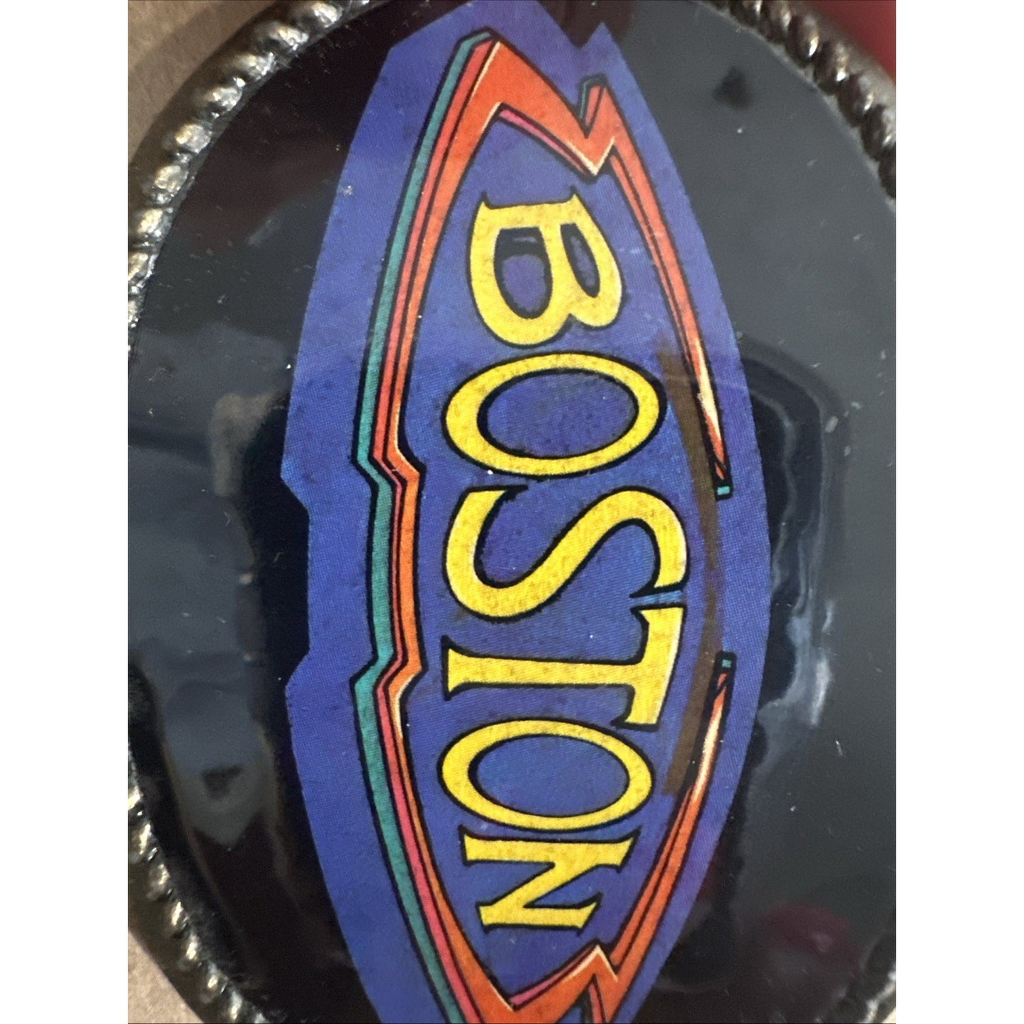 Vintage 1977 Boston Midwestern Belt Buckle L.A CAL
