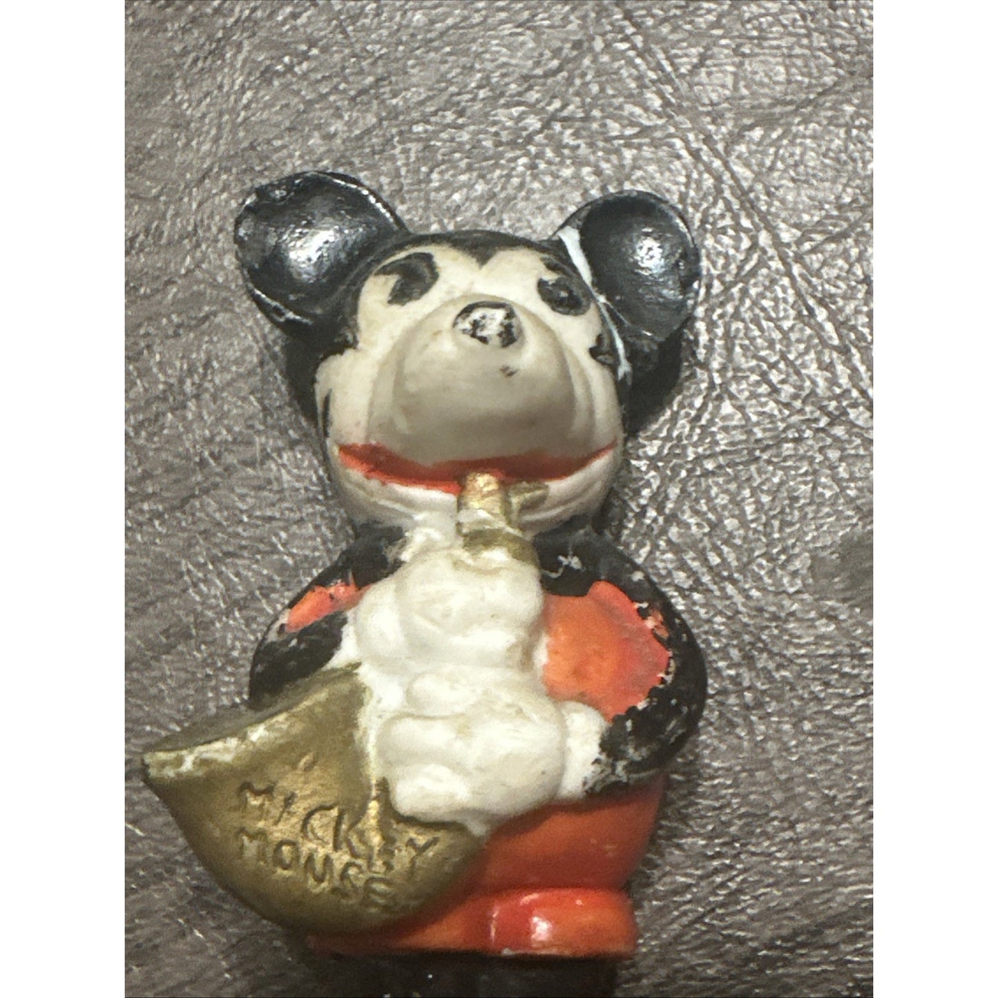 1930s Mickey Mouse Made in Japan Porcelain Bisque Figurine with Saxophone