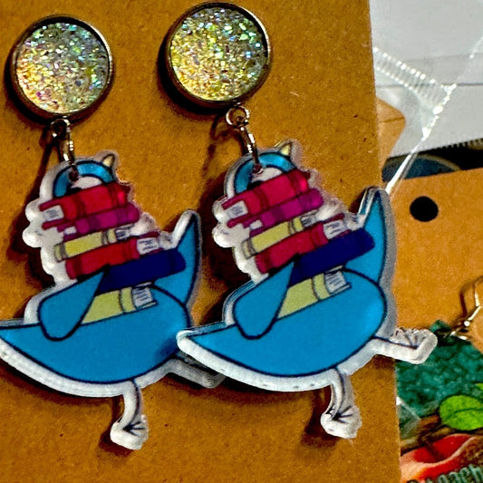 Fun Teacher Earrings
Book character earrings