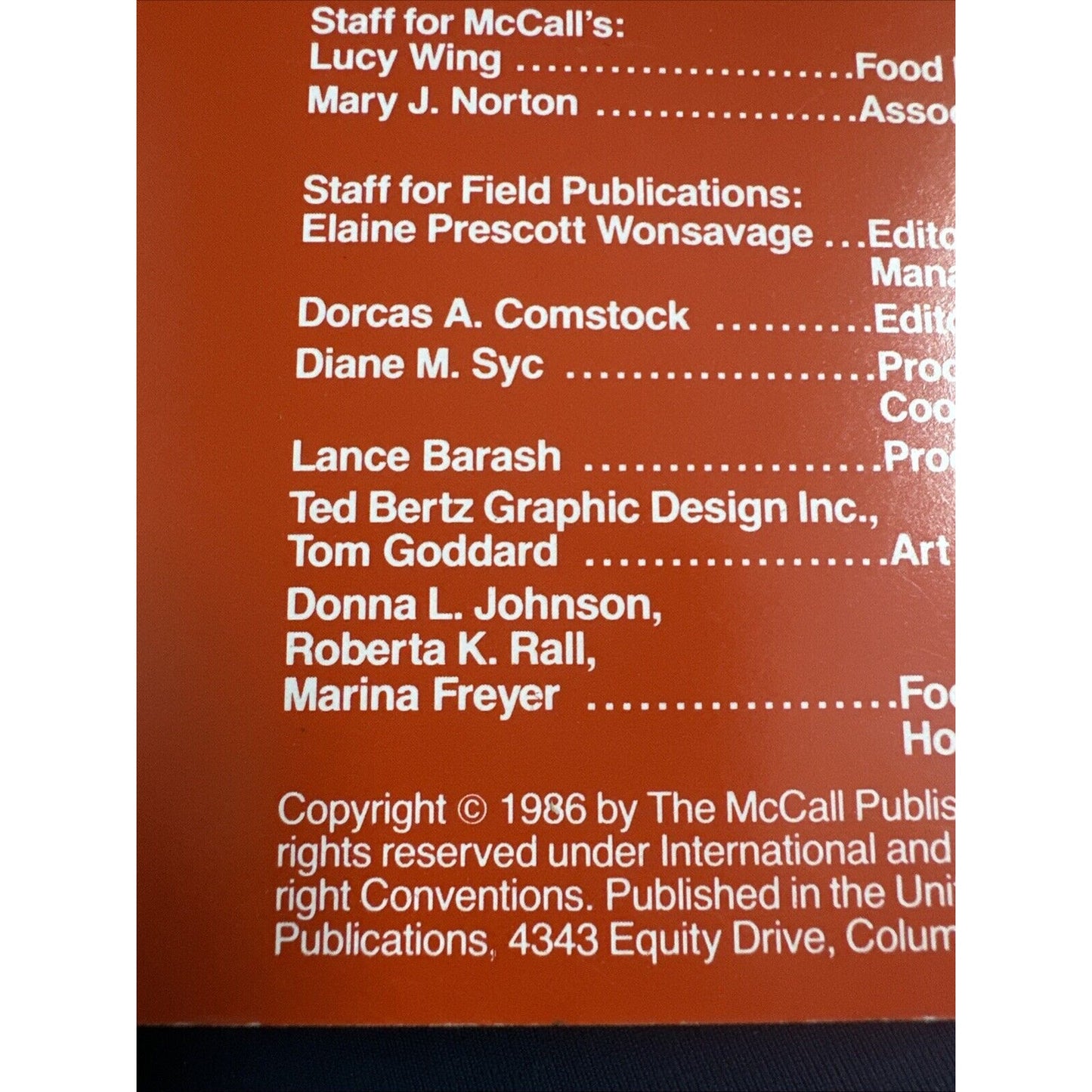 McCalls Cooking School Step By Step Cookbook 3 Ring Binder Mistake Proof Recipe