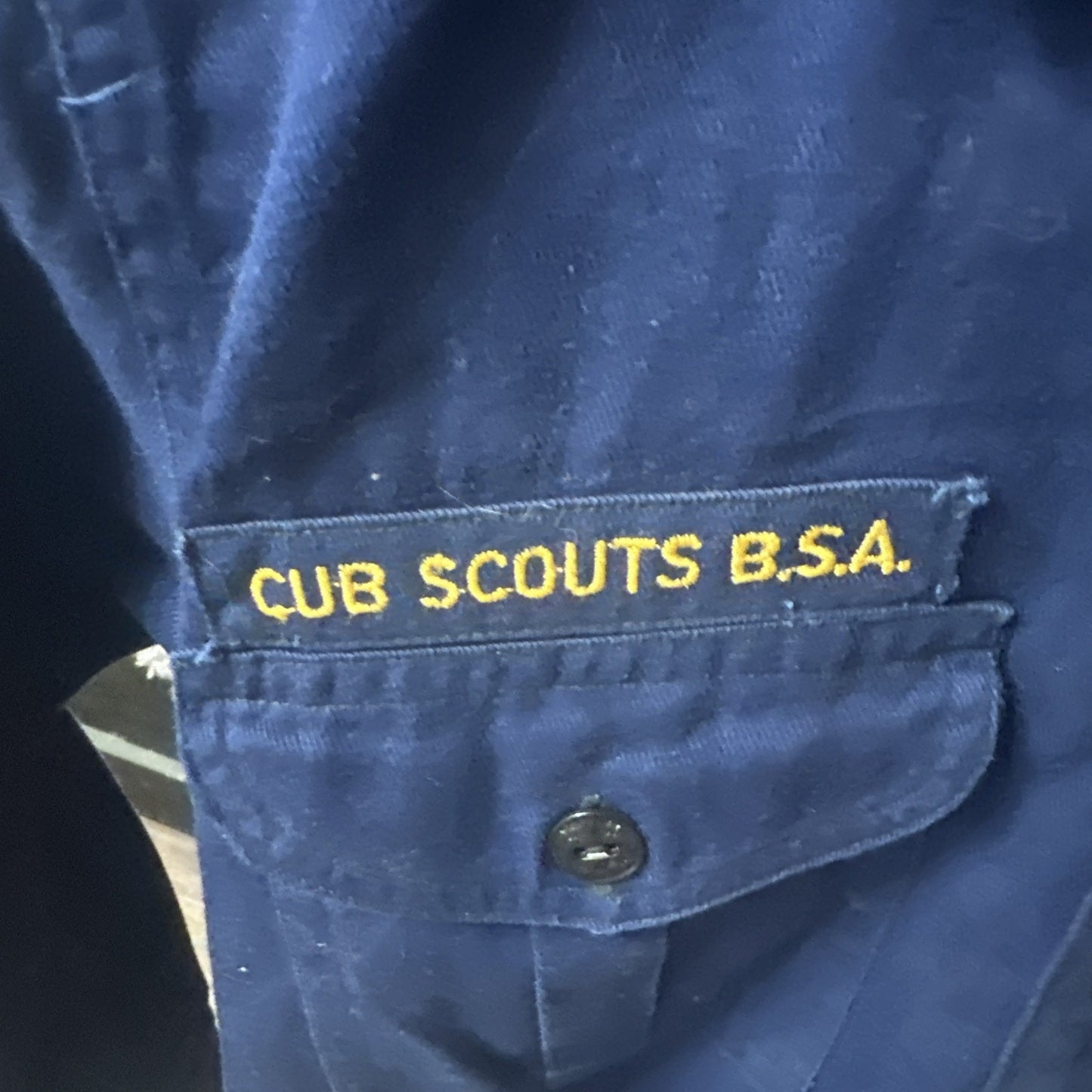 Boy Scouts of America Uniform Youth Small (?) Vintage Long Sleeve Blue CubShirt
