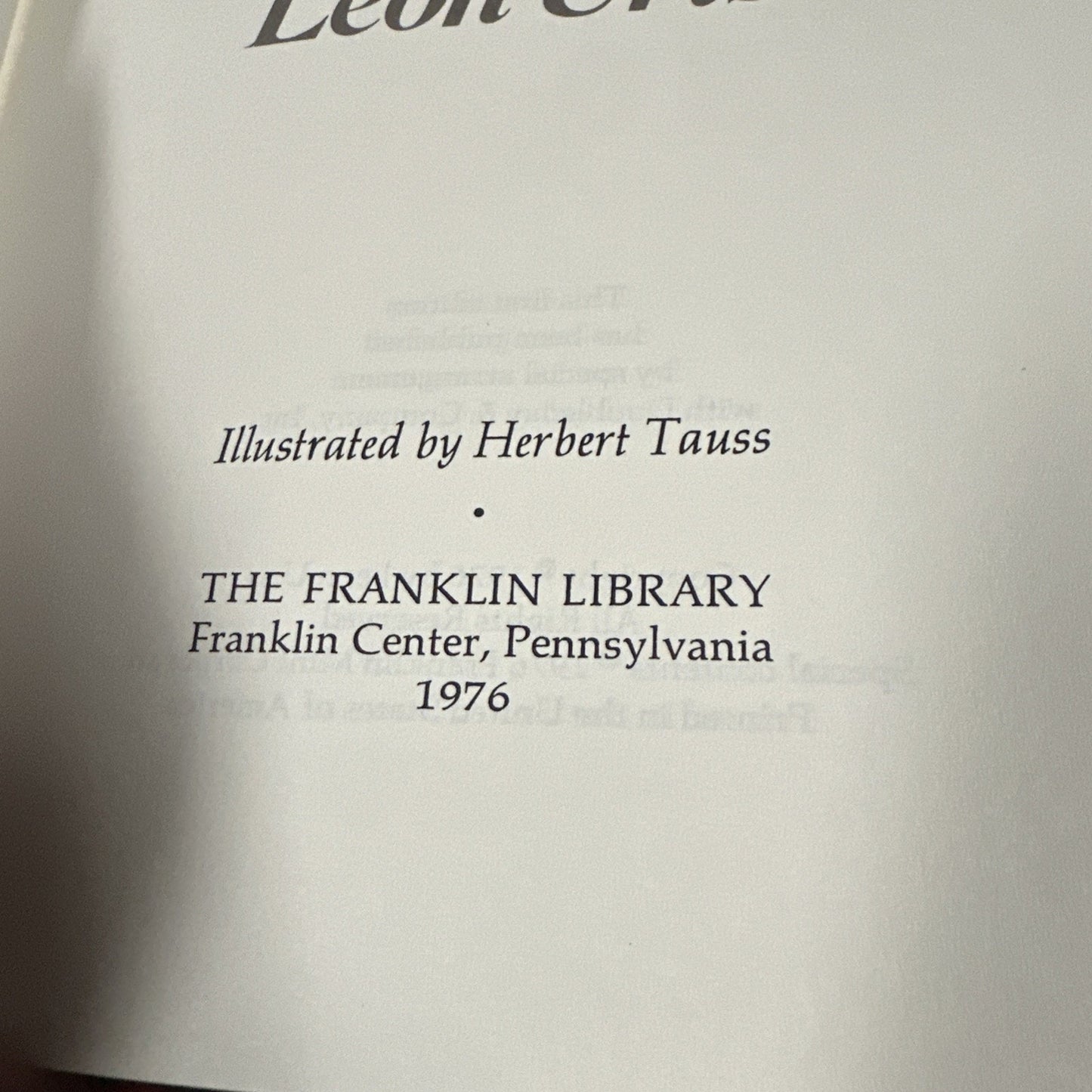 Trinity by Leon Uris Franklin Library 1976 First Edition Hardcover