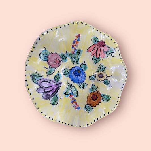 Hand Painted center piece bowl