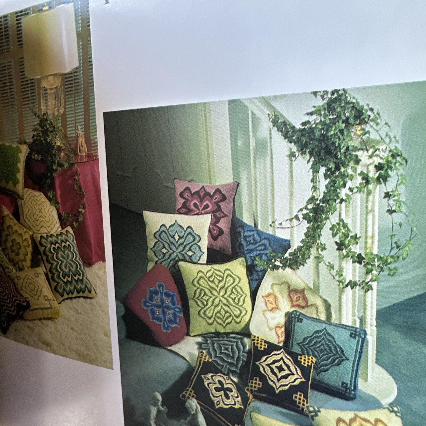 Bargello Borders Needlepoint Book – Vintage Craft Patterns & Stitch Guide 1974 Edition