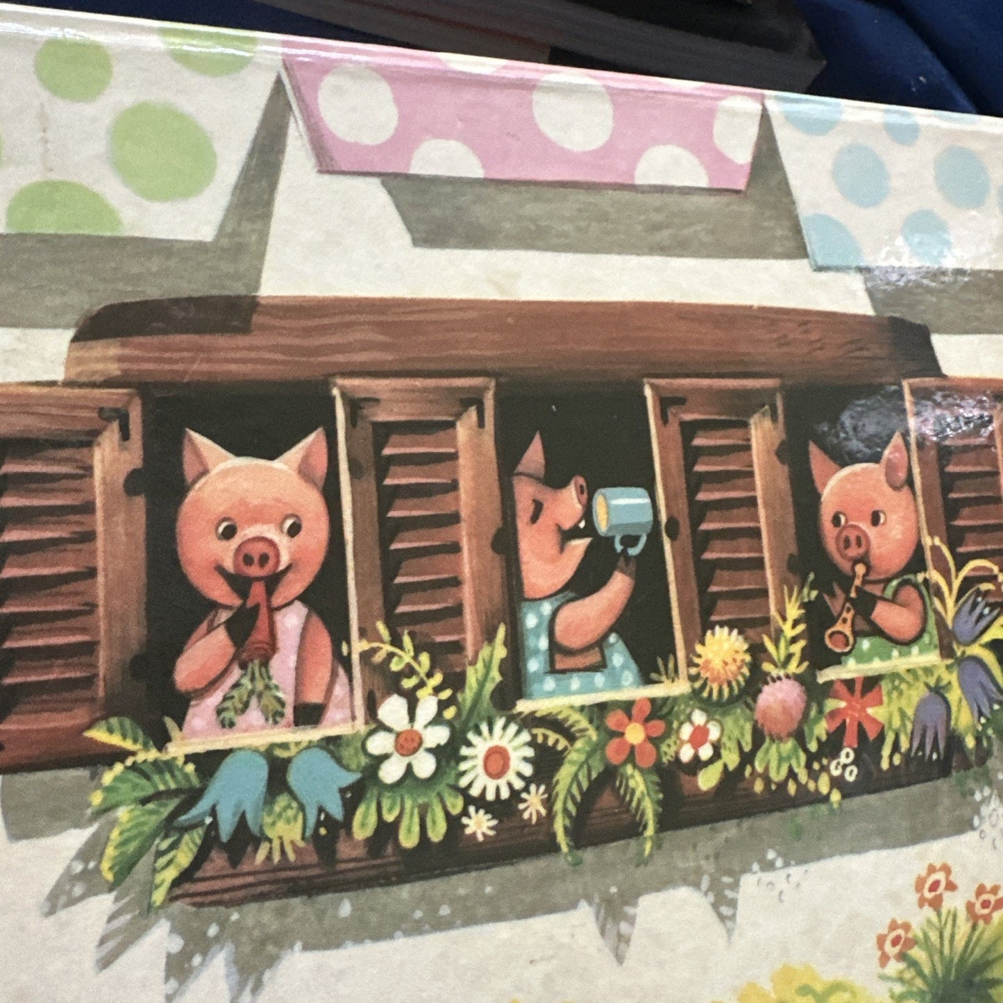 Three Little Pigs Vintage Pop-Up Book V. Kubasta Drie Kleine Biggetjes German