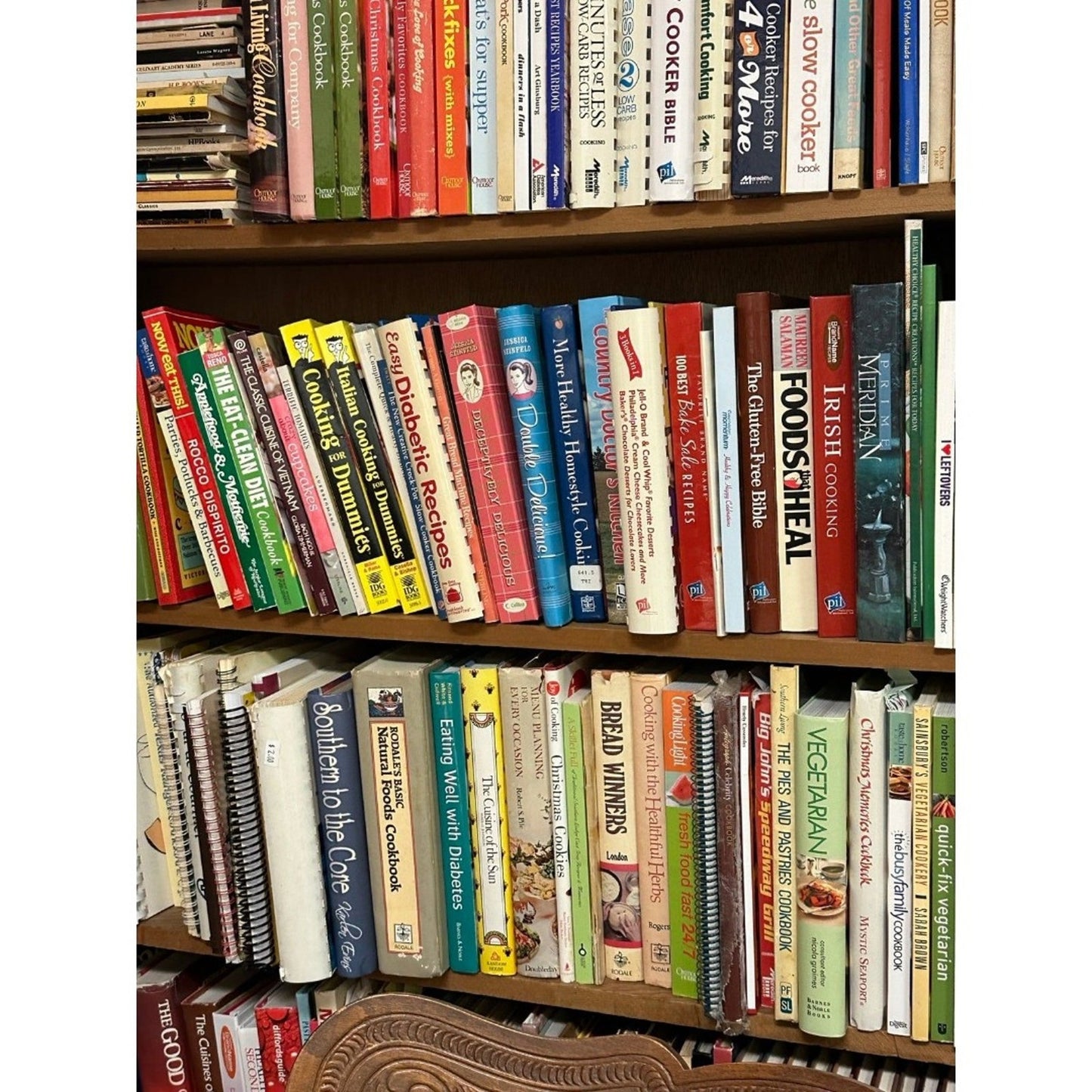 Mix of over 20 pounds of cookbooks