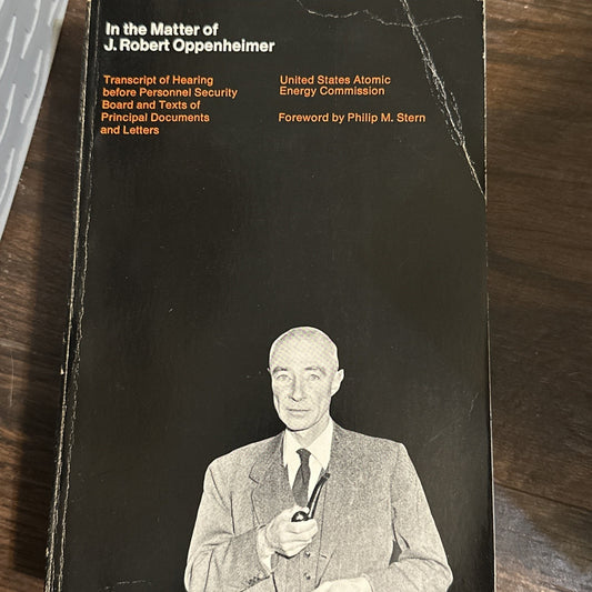 In the Matter of J. Robert Oppenheimer