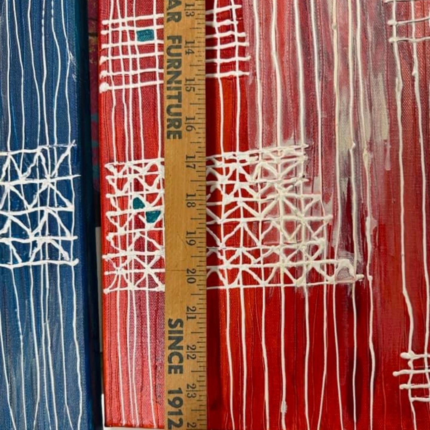 2 abstract painting canvas