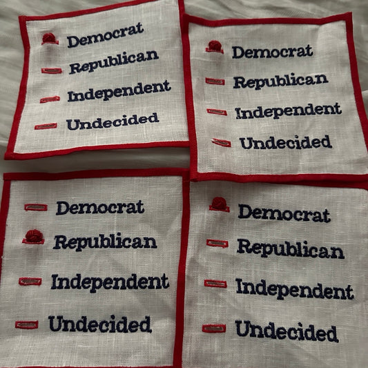 Ballot Box Cocktail Napkins by Halo Home