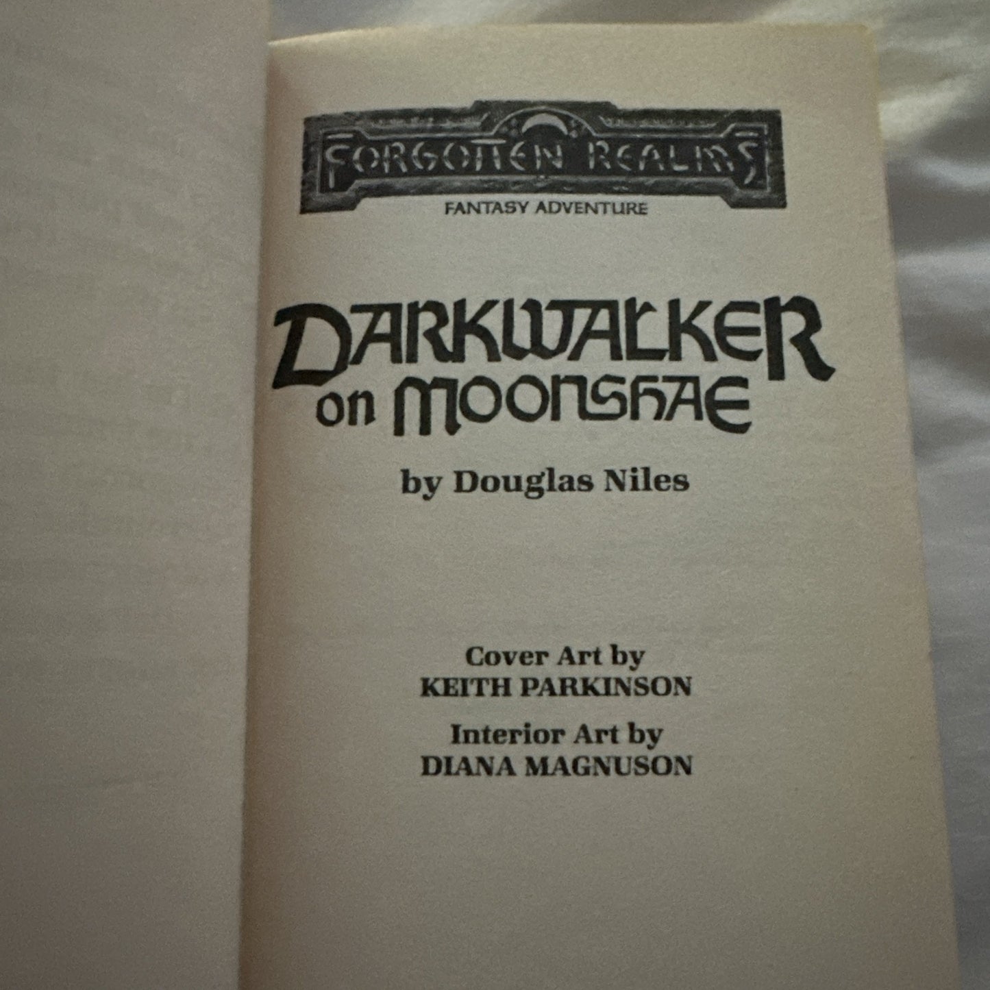 1987 Darkwalker on Moonshae Forgotten Realms by Douglas Niles Paperback