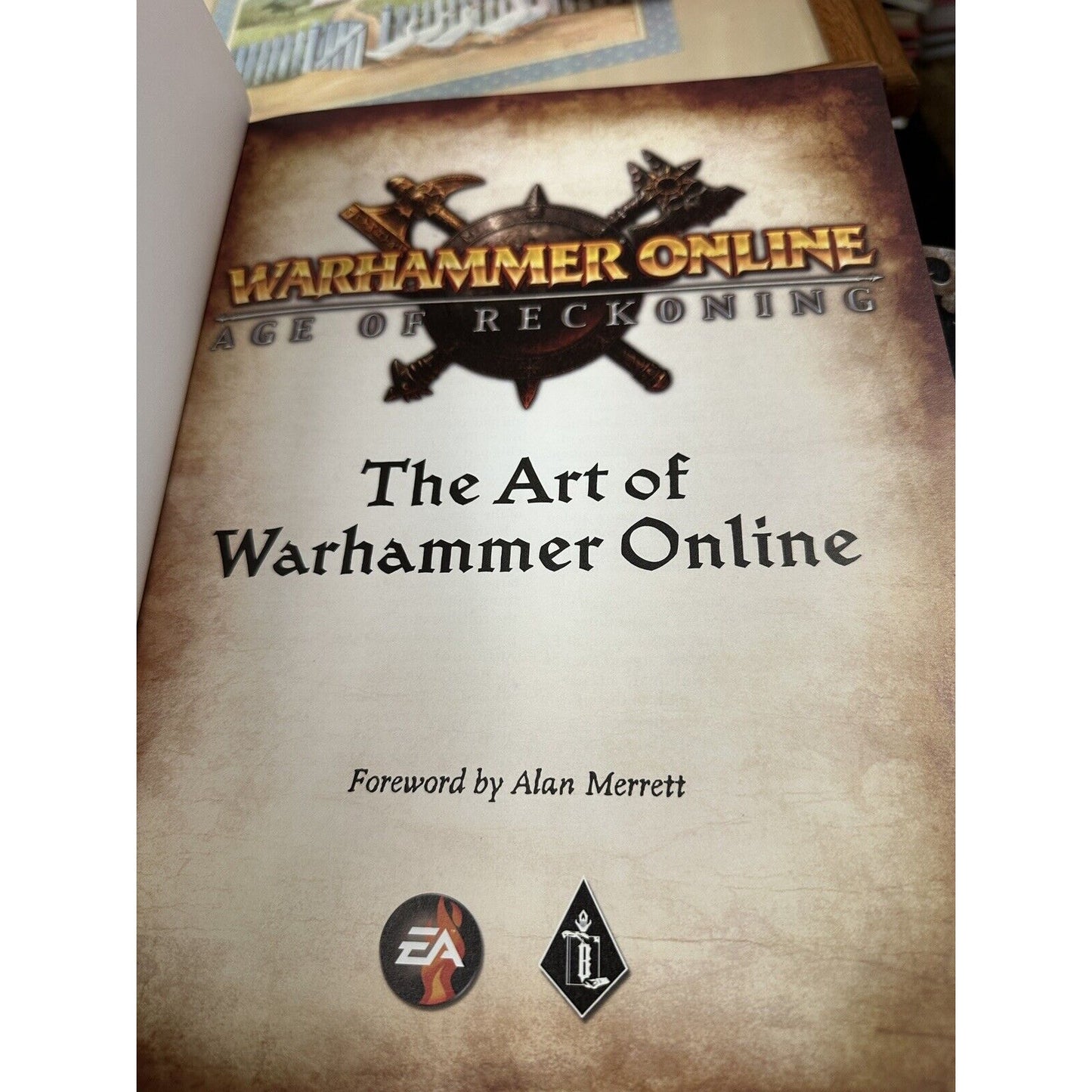 Warhammer Online TWO hardcover books: Prelude to War & The Art of Warhammer