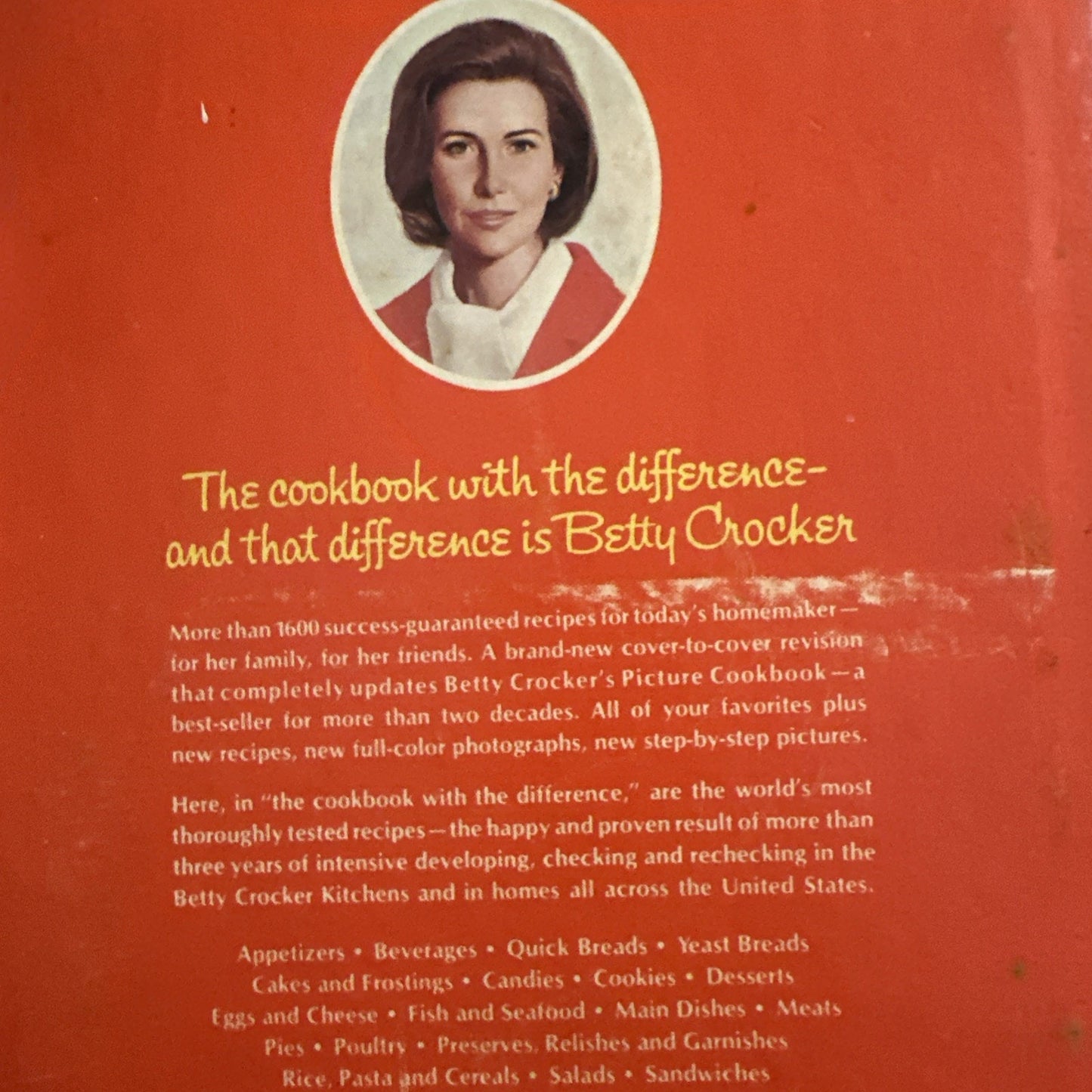 Vintage Betty Crocker Red Pie 5-Ring Binder Cookbook 1972 13th Printing