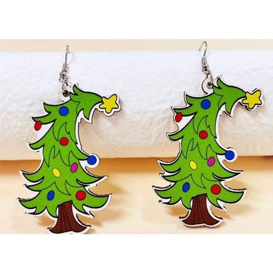 Christmas tree Earrings super cute