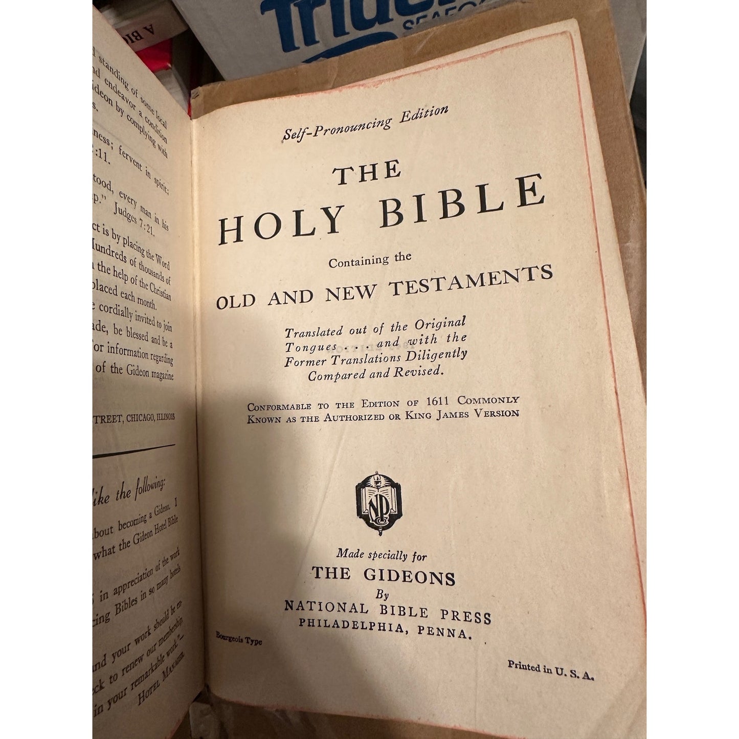 The Holy Bible Old/New Testament 1943 Edition