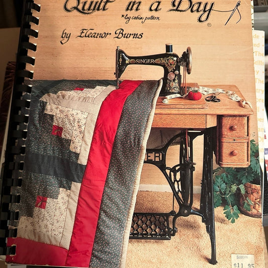 Quilt in a Day Log Cabin Patterns Quilting Book  by Eleanor Burns