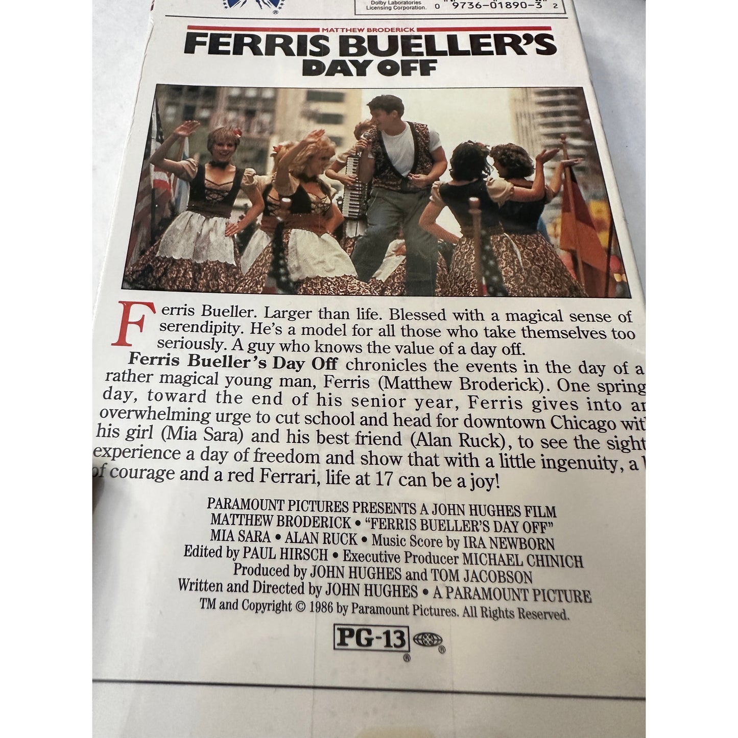 New Sealed VHS Ferris Buellers Day Off Paramount Watermark seal 1986 John Hughes