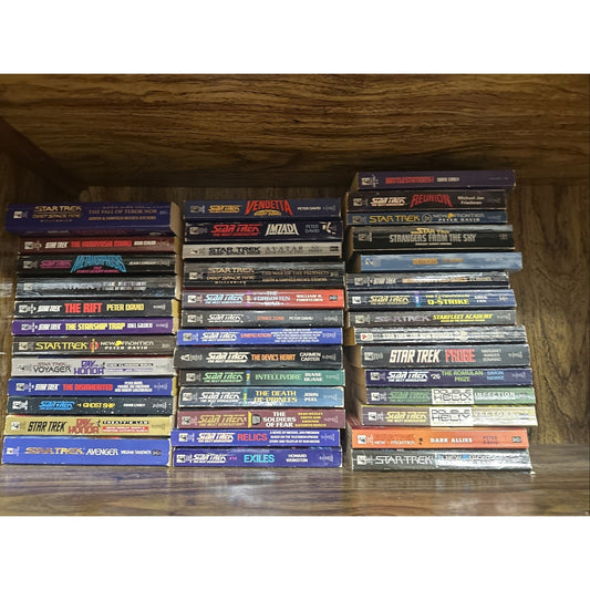STAR TREK Book Lot of 40 Paperback Novels Paperback Published by Pocket Books