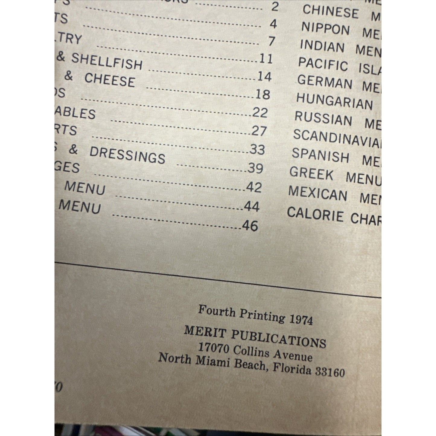 Gourmet Diet Cookbook Calorie Counter November 1974