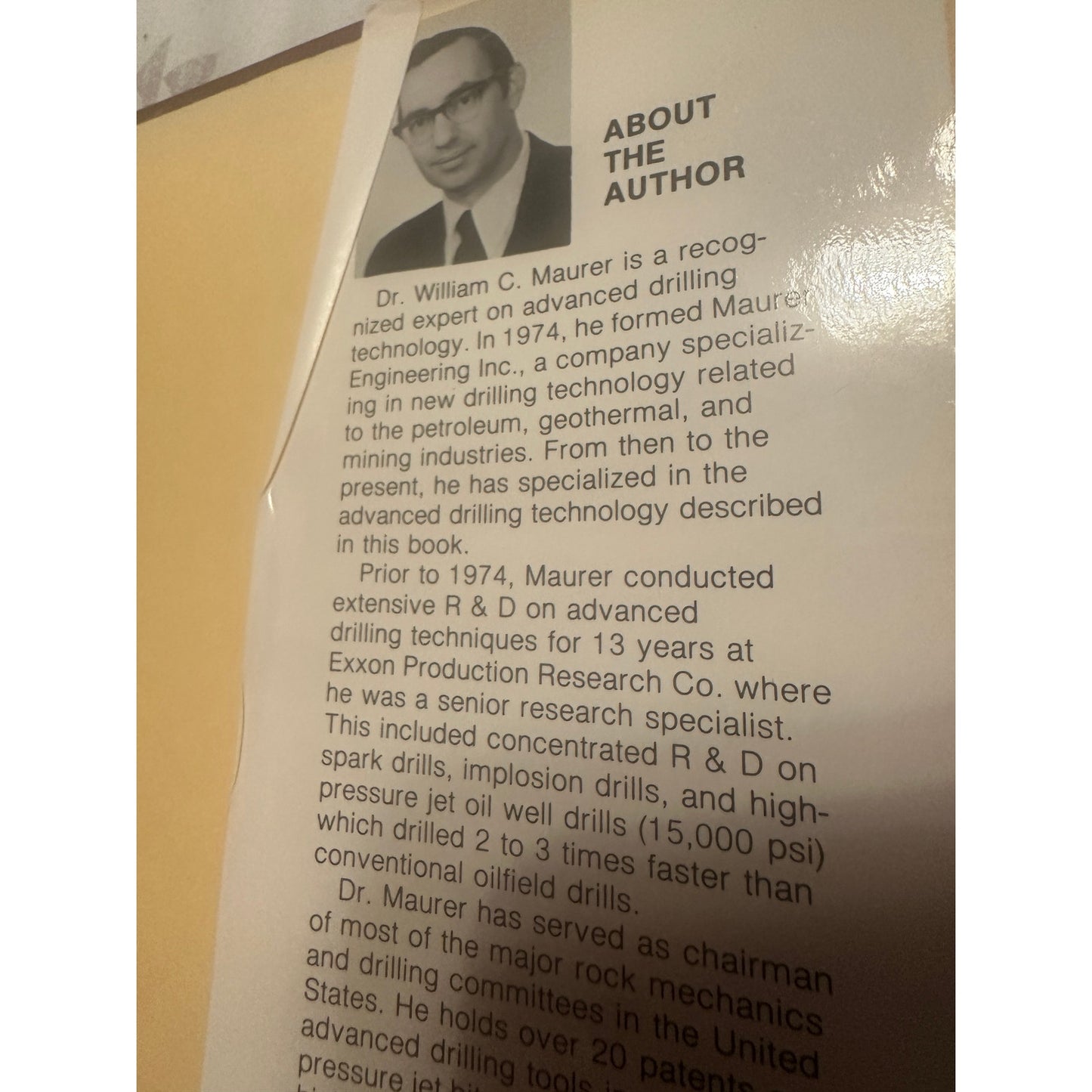 Advanced Drilling Techniques by William C Maurer  1980