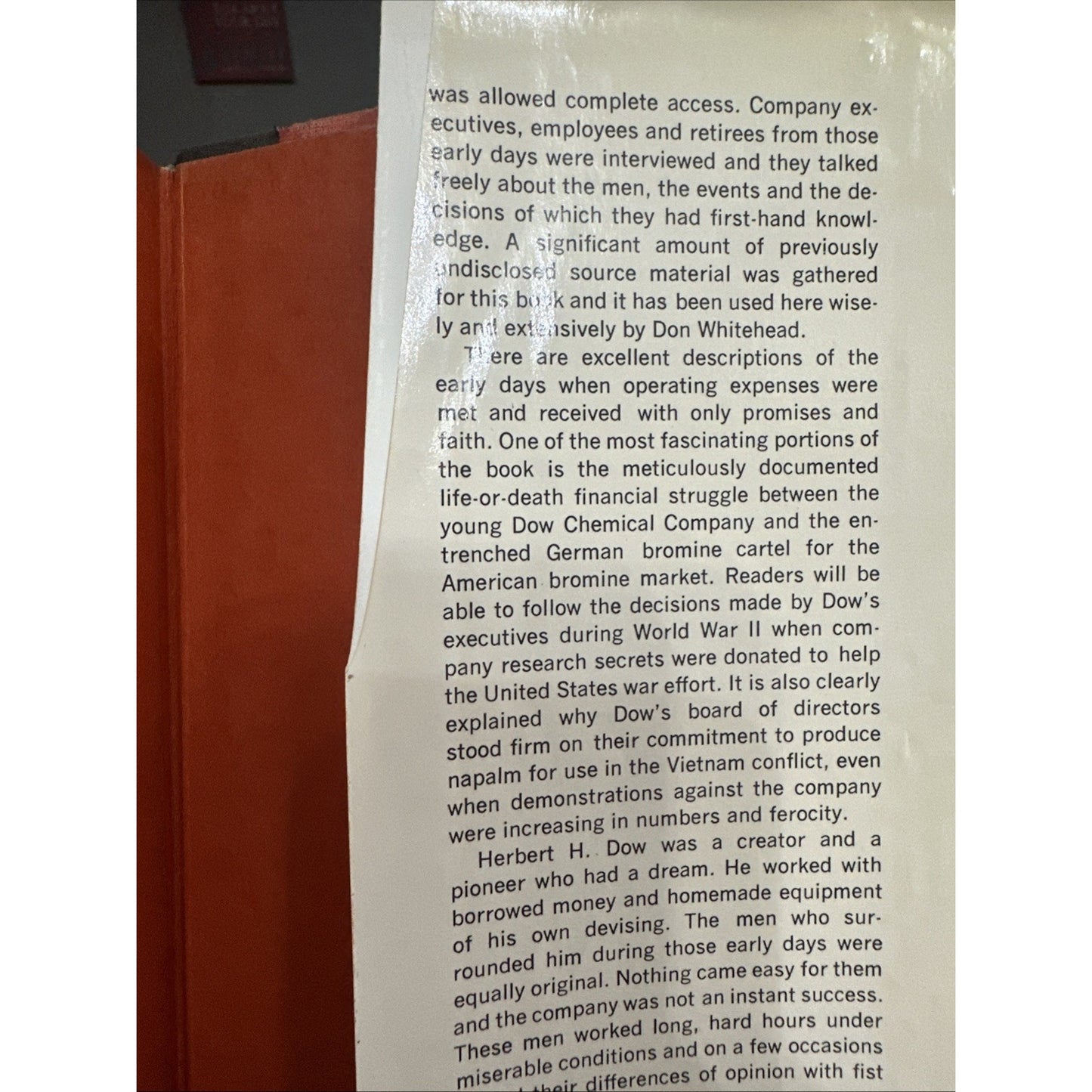 The Dow Story, 1968 Stated First Edition, History of the Dow Chemical Company