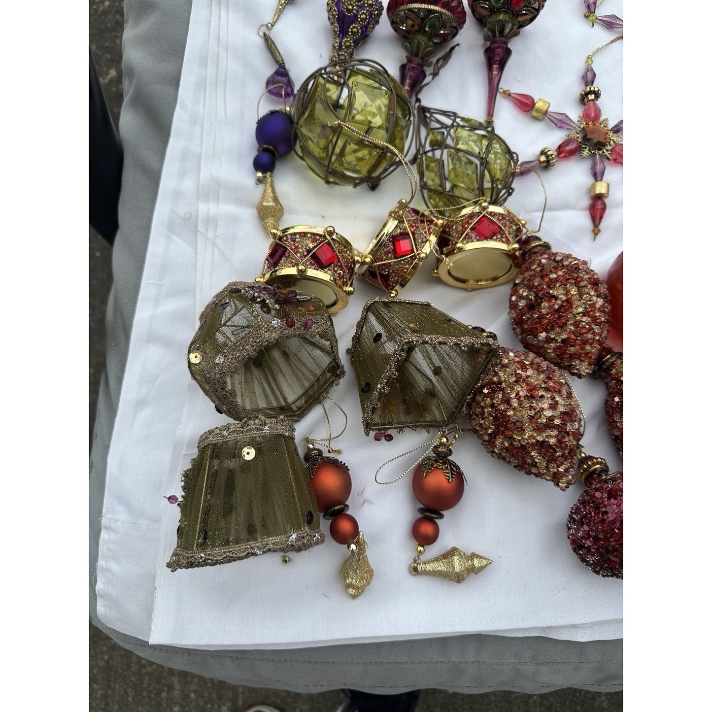 Vintage Christmas Tree Ornaments Lot Over 50