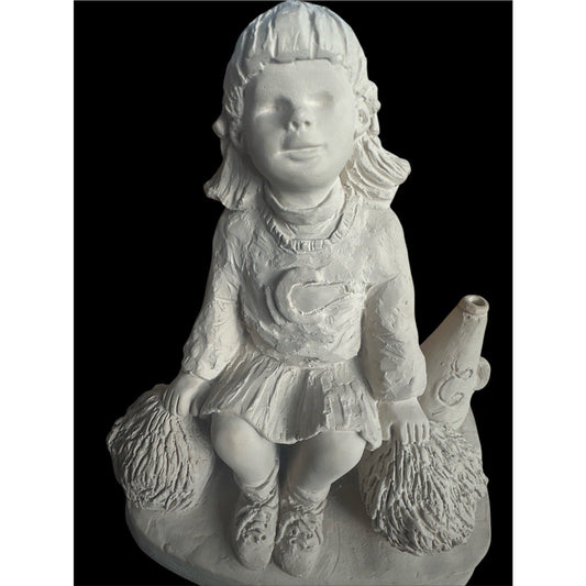Vintage Austin Sculpture Lil Cheerleader Dee Crowley Bright Eyes Ceramic 90s