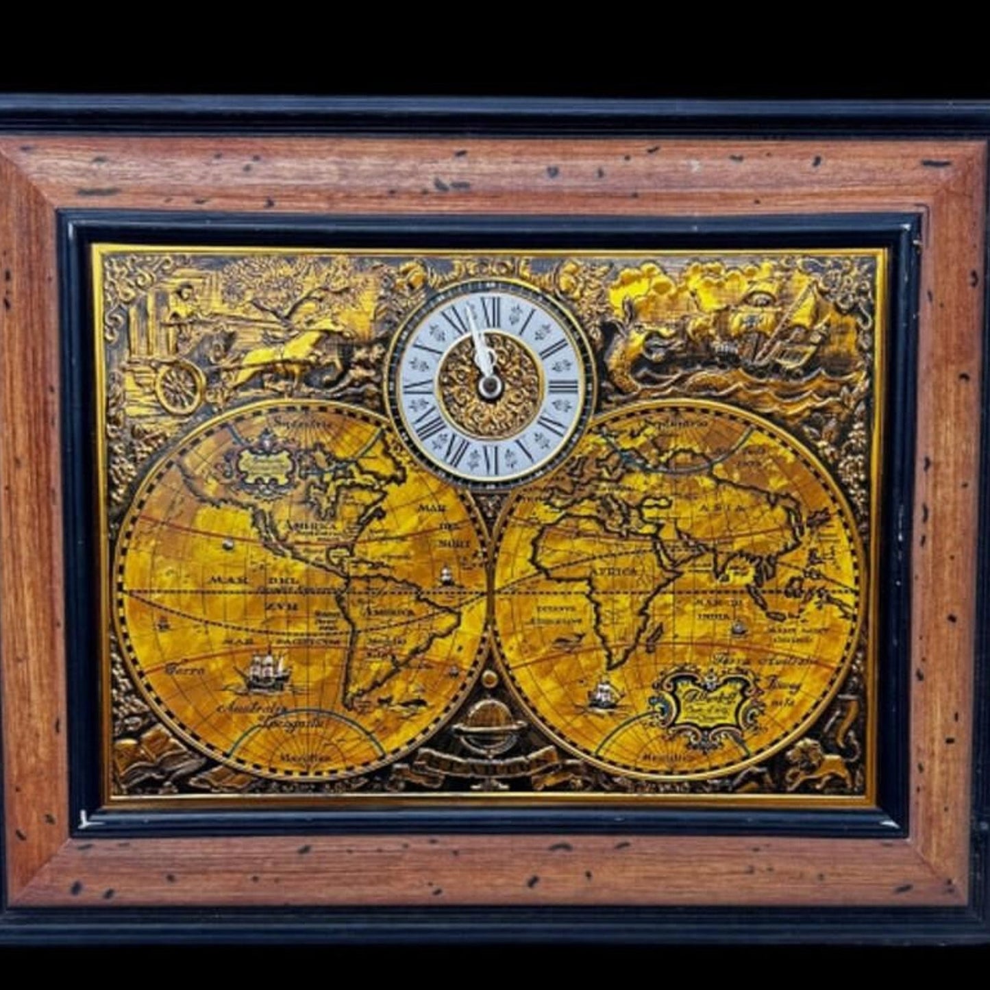 Spartus World Map Clock