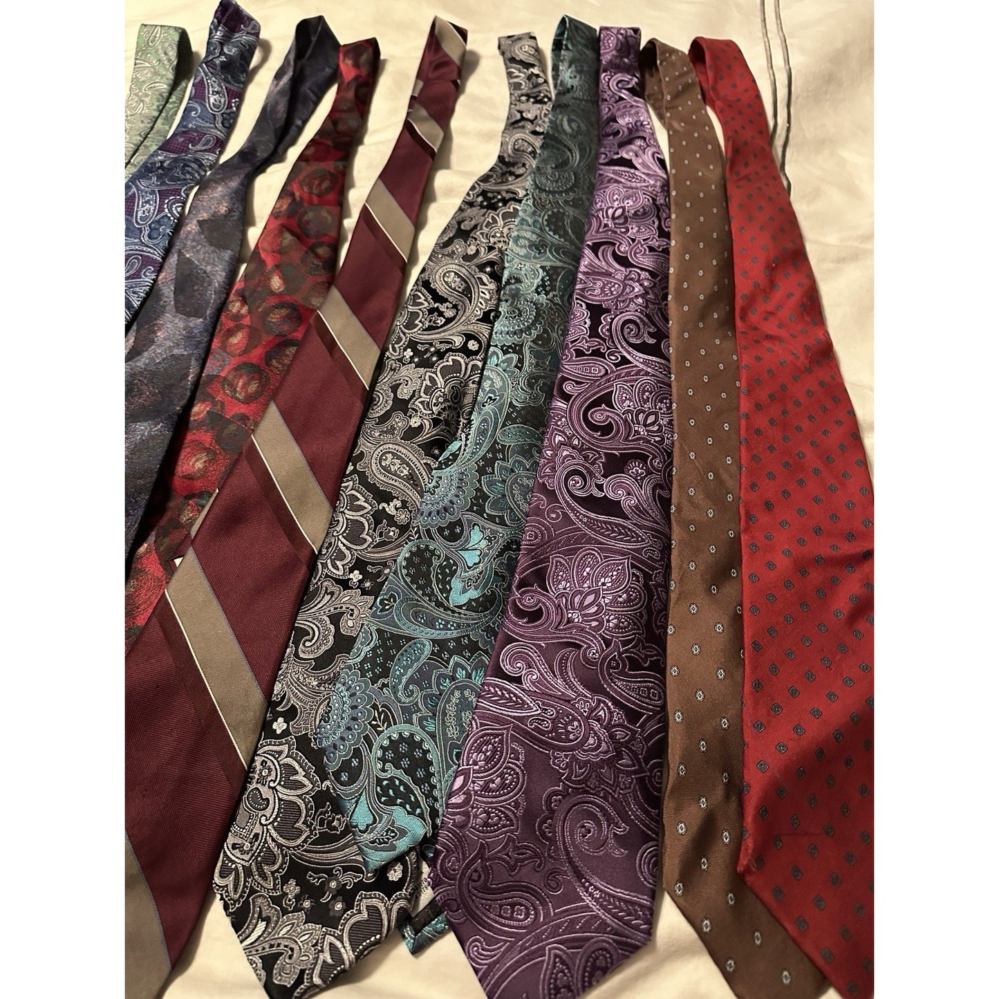 Lot of 15 Men’s High End Designer Dress Ties Brooks Brothers, Jos A Banks Dior