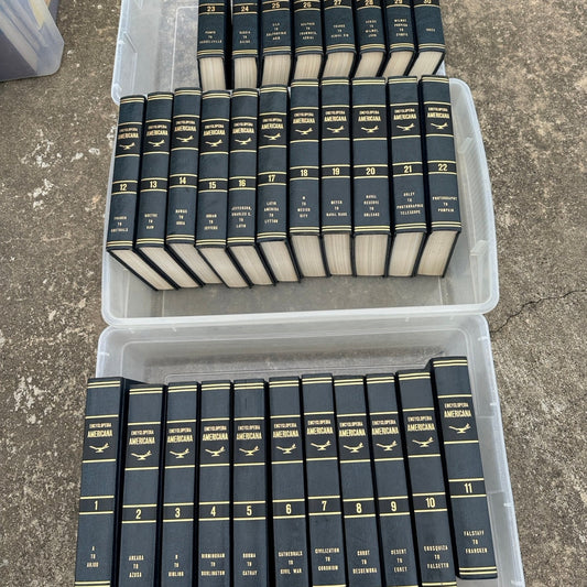30 Book set Vintage Encyclopedia Americana