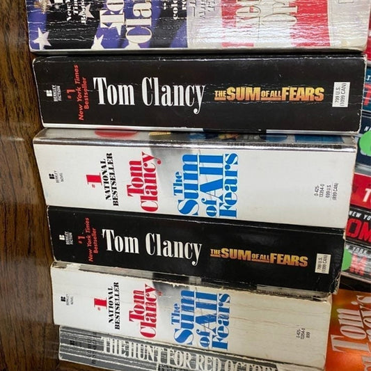 Tom clancy book lot 10 books