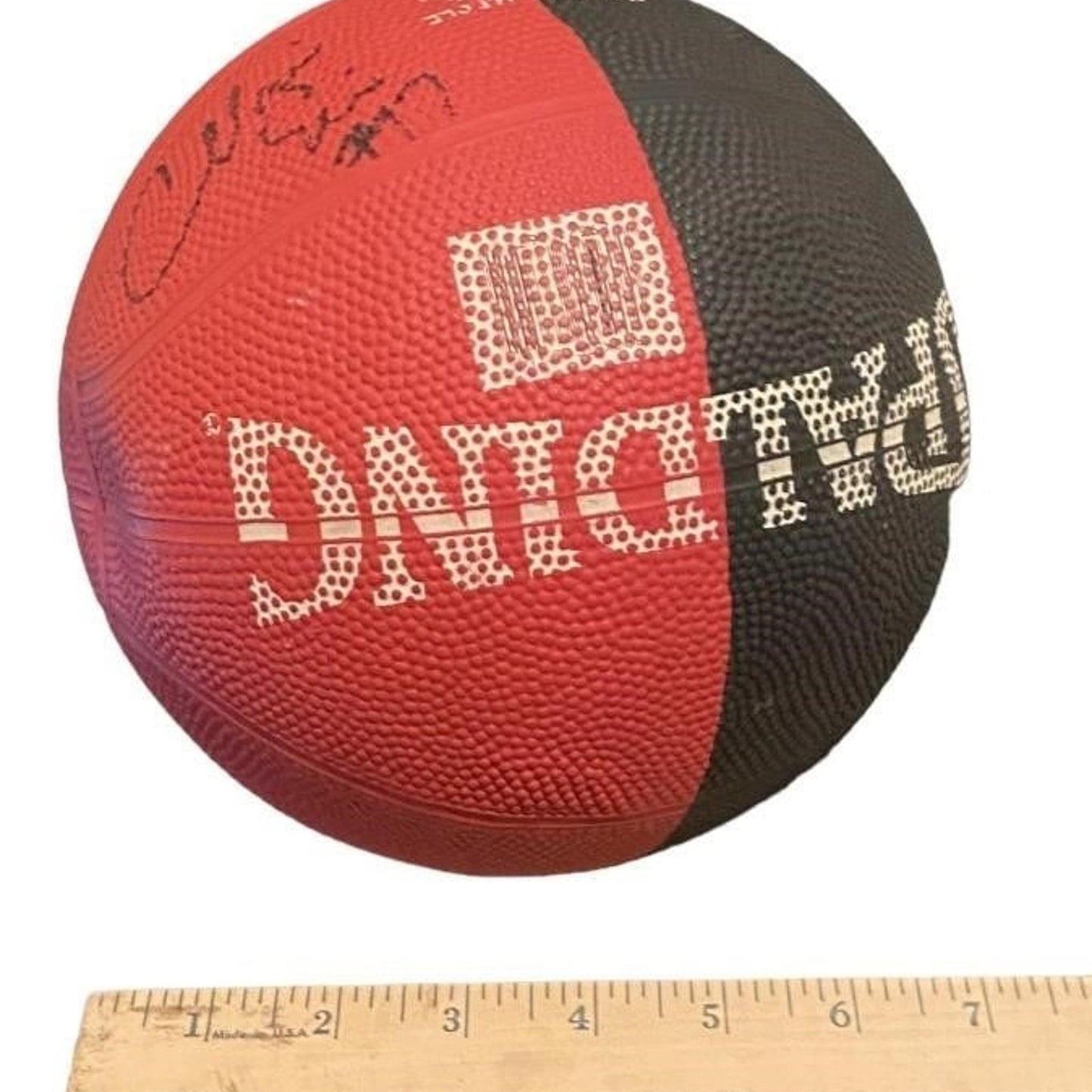 Autographed Rockets Mario Elie Basketball
