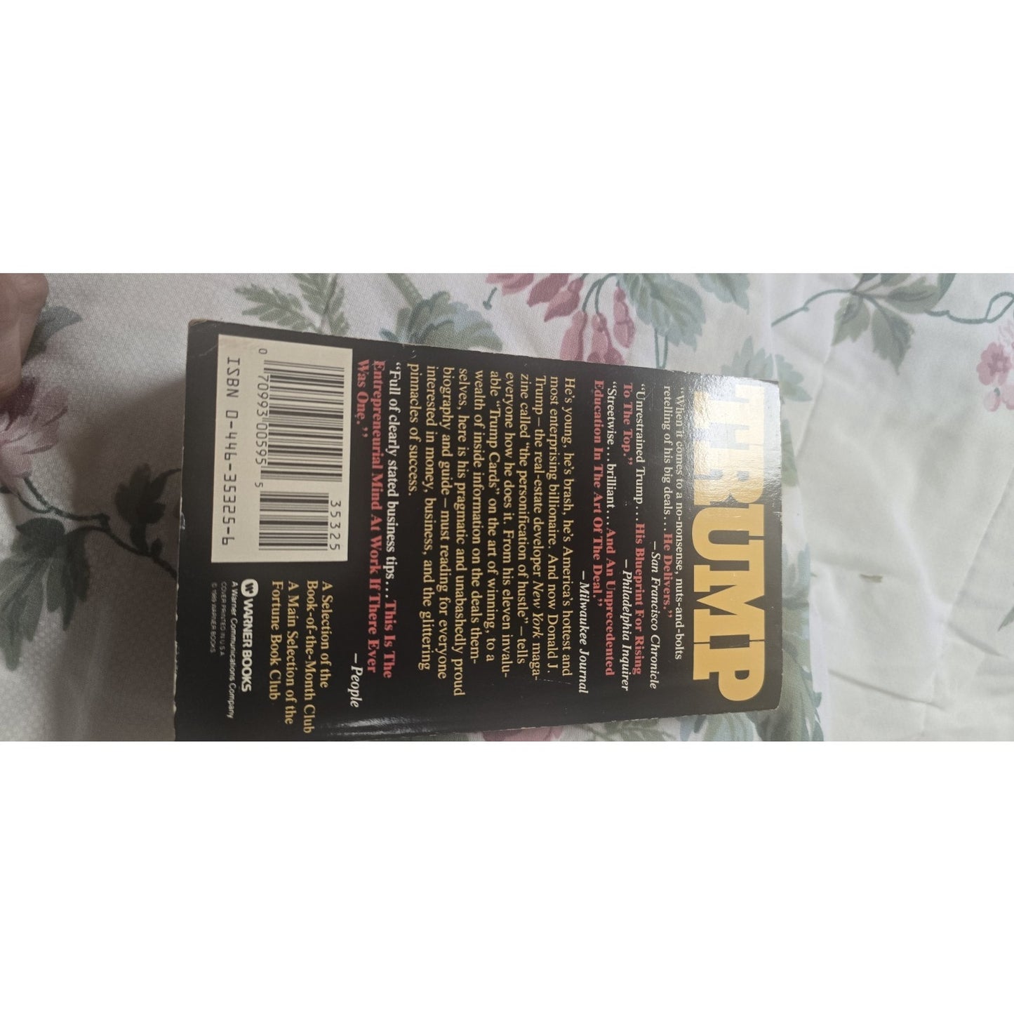 Trump:The Art Of The Deal by Donald J. Trump with Tony Schwartz (1989 Paperback)