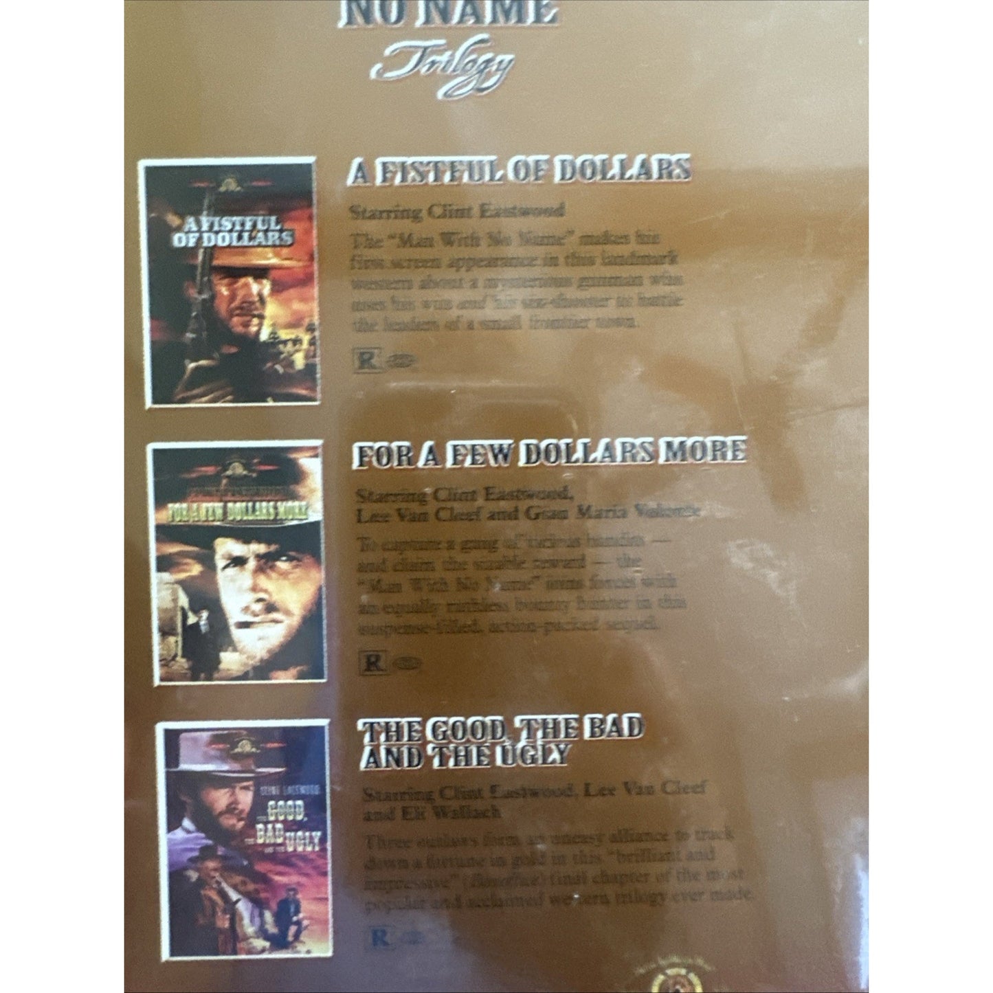 Clint Eastwood "The Man with No Name Trilogy" Box Set DVD 1999 3-Disc Set. *New*