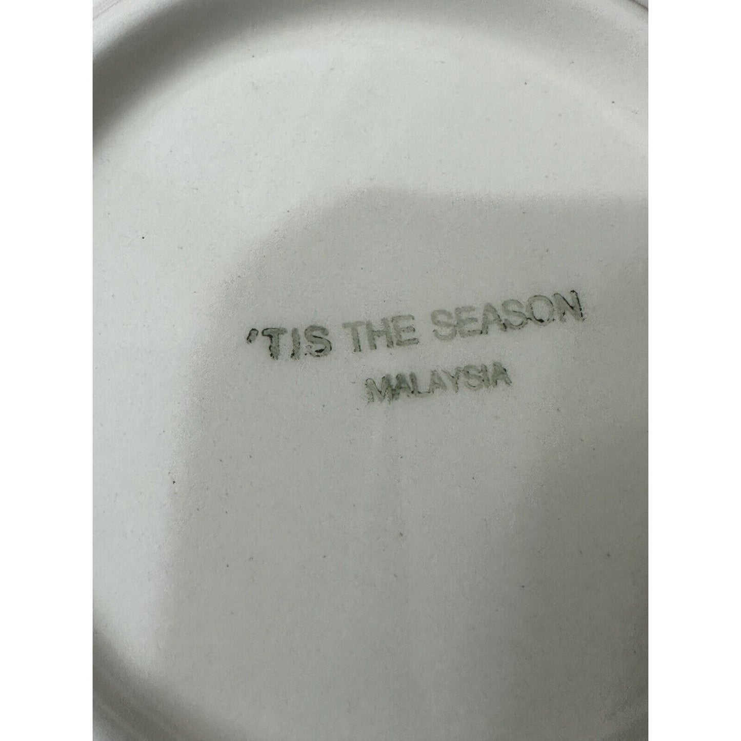 Happy Holidays Tea Cup and Saucer Christmas Tree Nikko White Japan Set of 2
