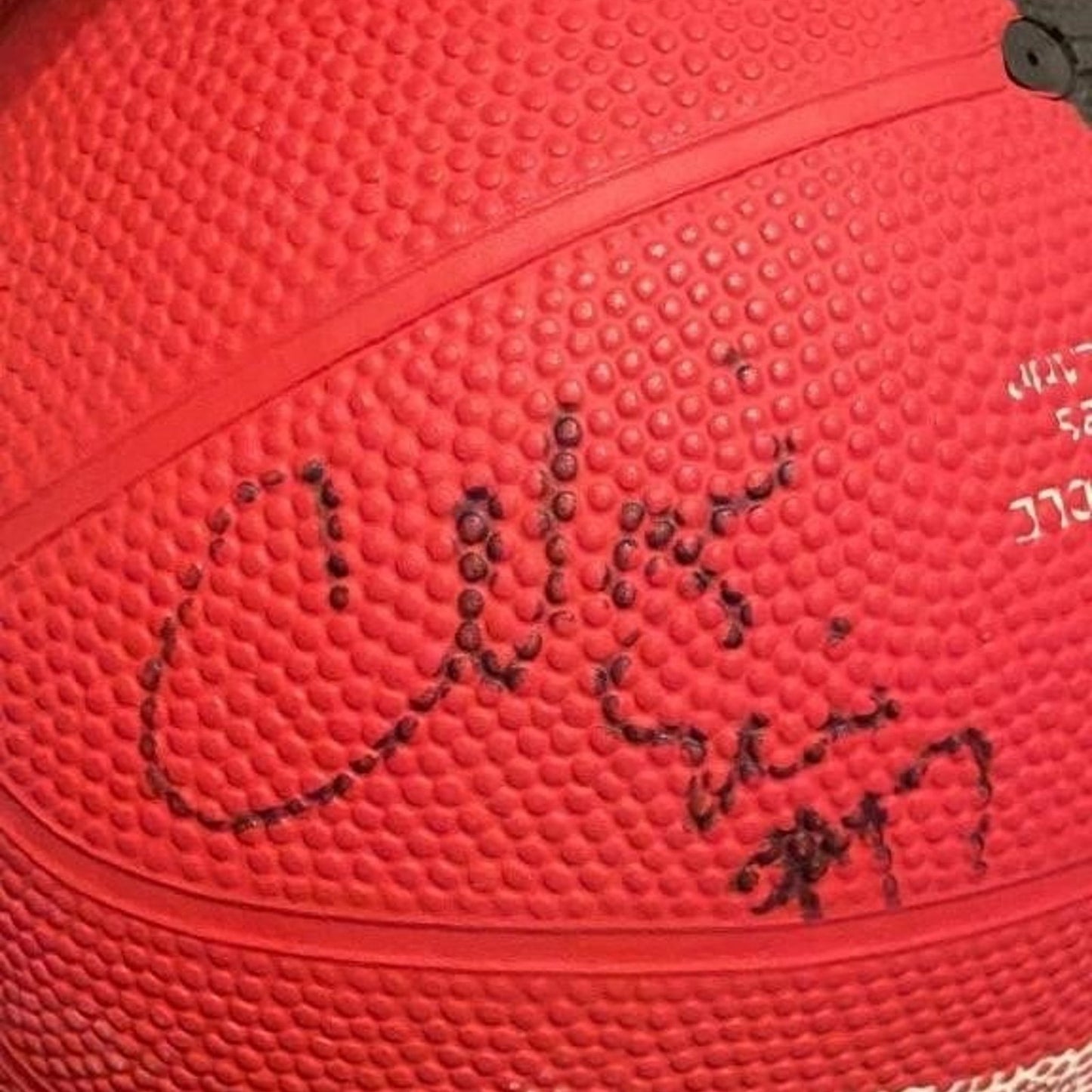 Autographed Rockets Mario Elie Basketball