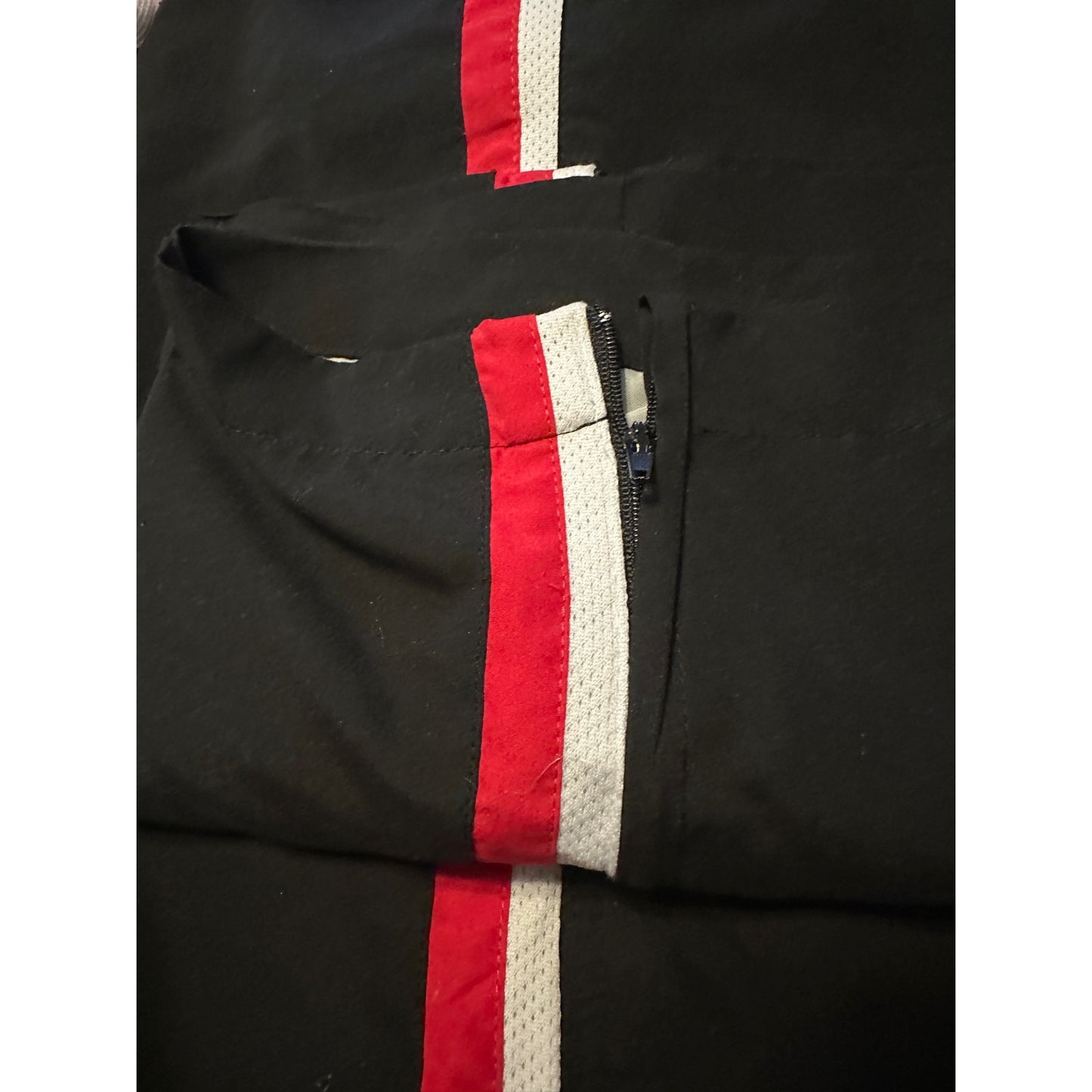 Vintage East West Medium Track Suit Red Black Jacket   Pants Windbreaker Jogging