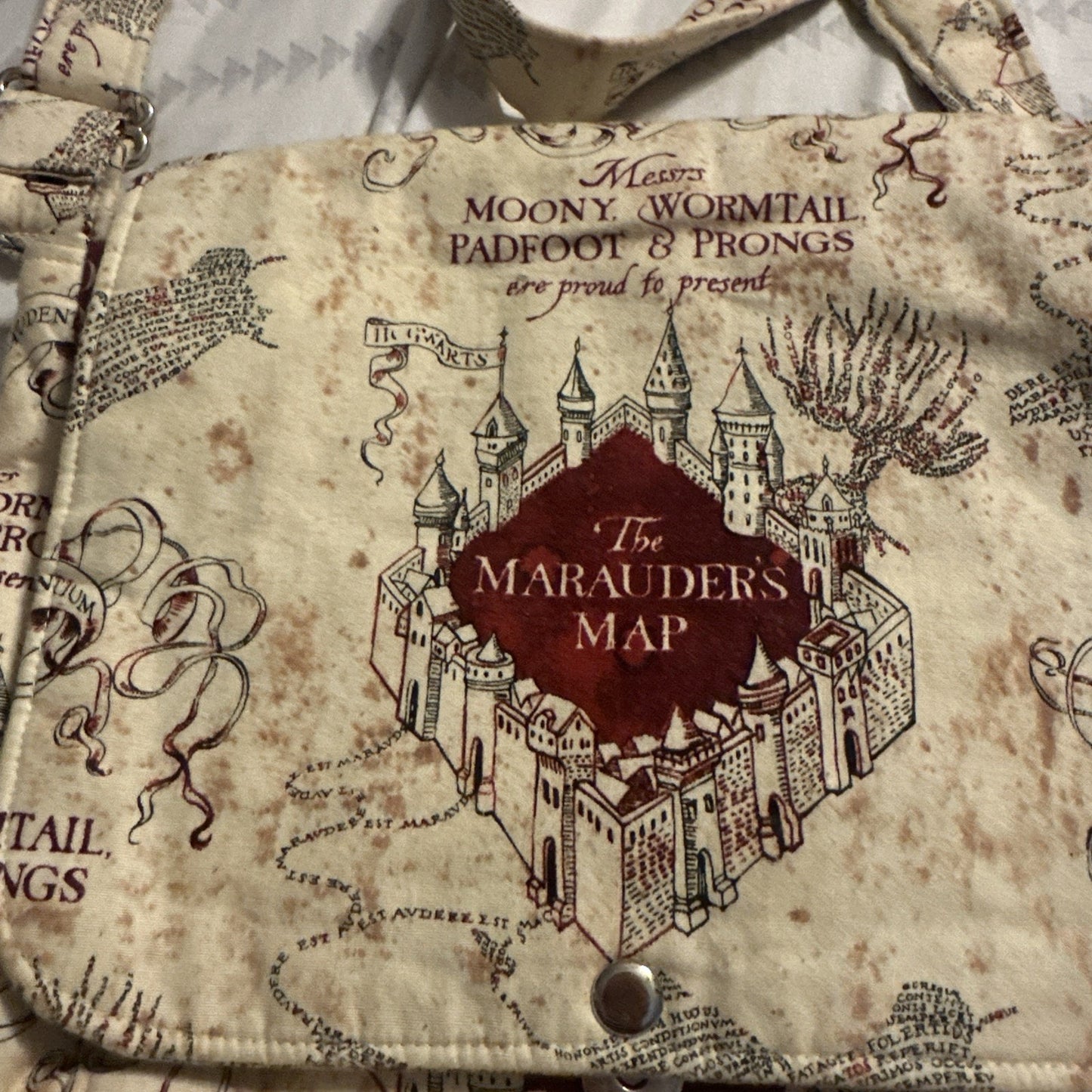 Harry Potter Marauders Map Crossbody Purse & Coin Purse Rare