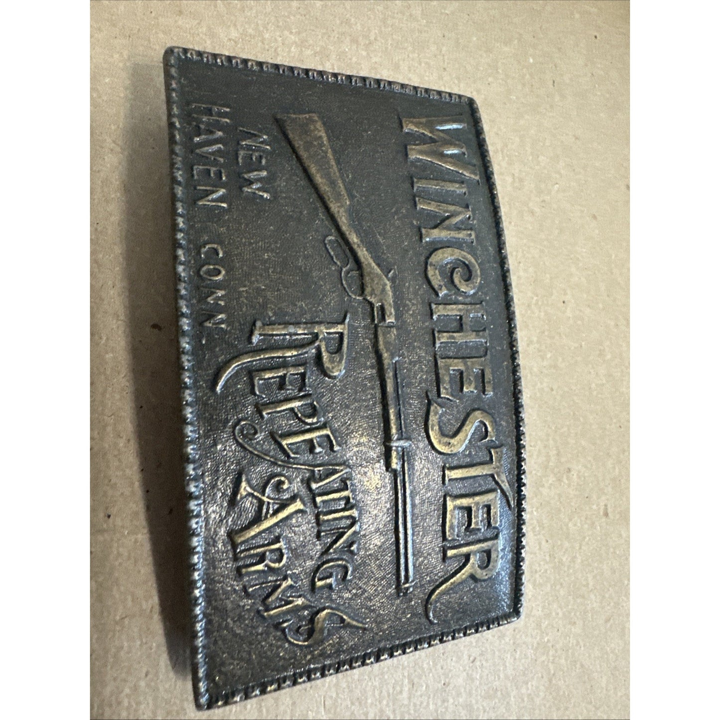 Winchester Belt Buckle Repeating Arms New Hampshire Conn