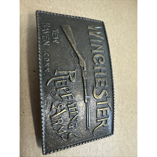 Winchester Belt Buckle Repeating Arms New Hampshire Conn