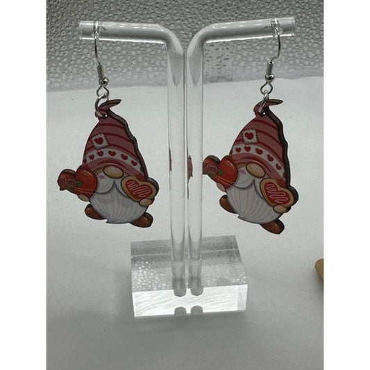 Gnome ♥️ Valentine dangle earrings