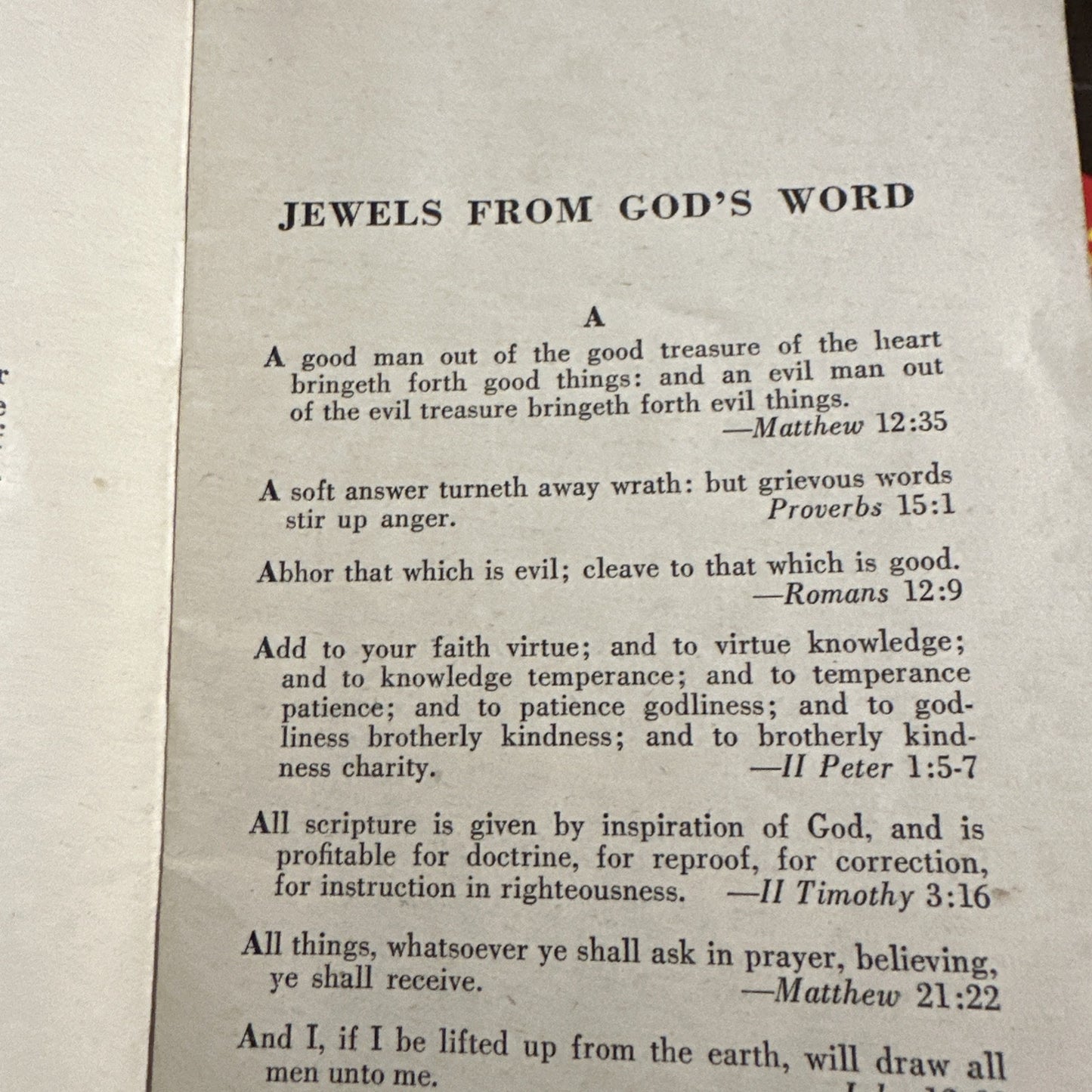 Jewels from God's Word by Jessie Mickens Fauss SSPB Booklet Abingdon 1936