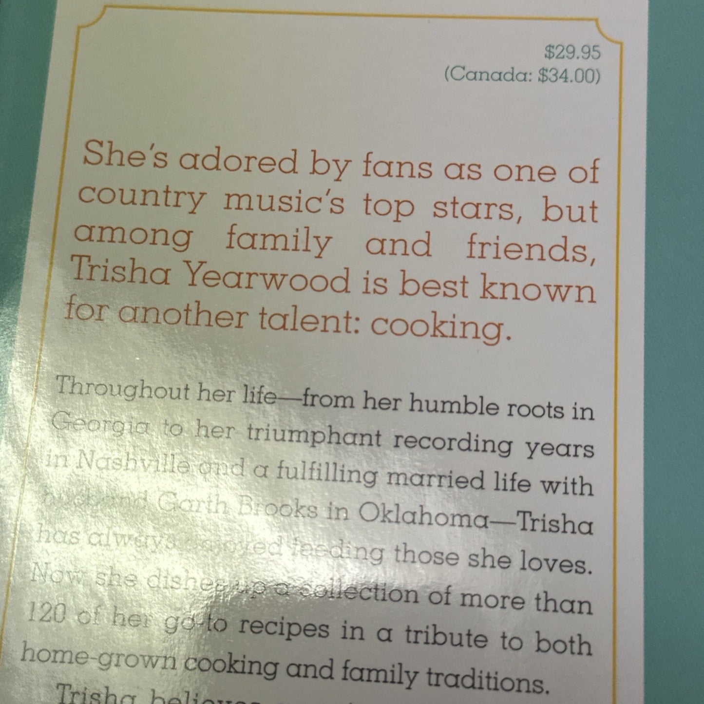 Trisha Yearwood Georgia Cooking in an Oklahoma Kitchen