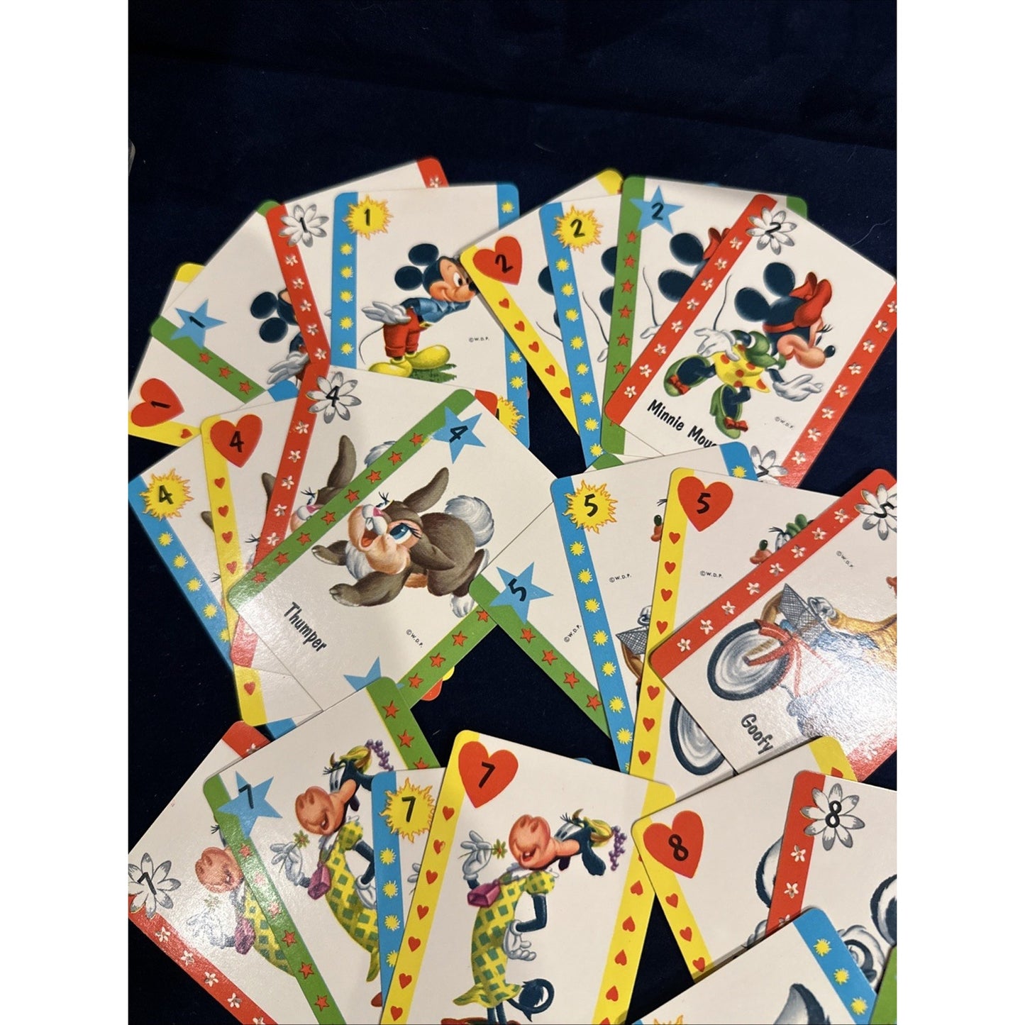 Vintage Whitman Disney Old Maid Playing Cards Card Game COMPLETE 4492 1960s