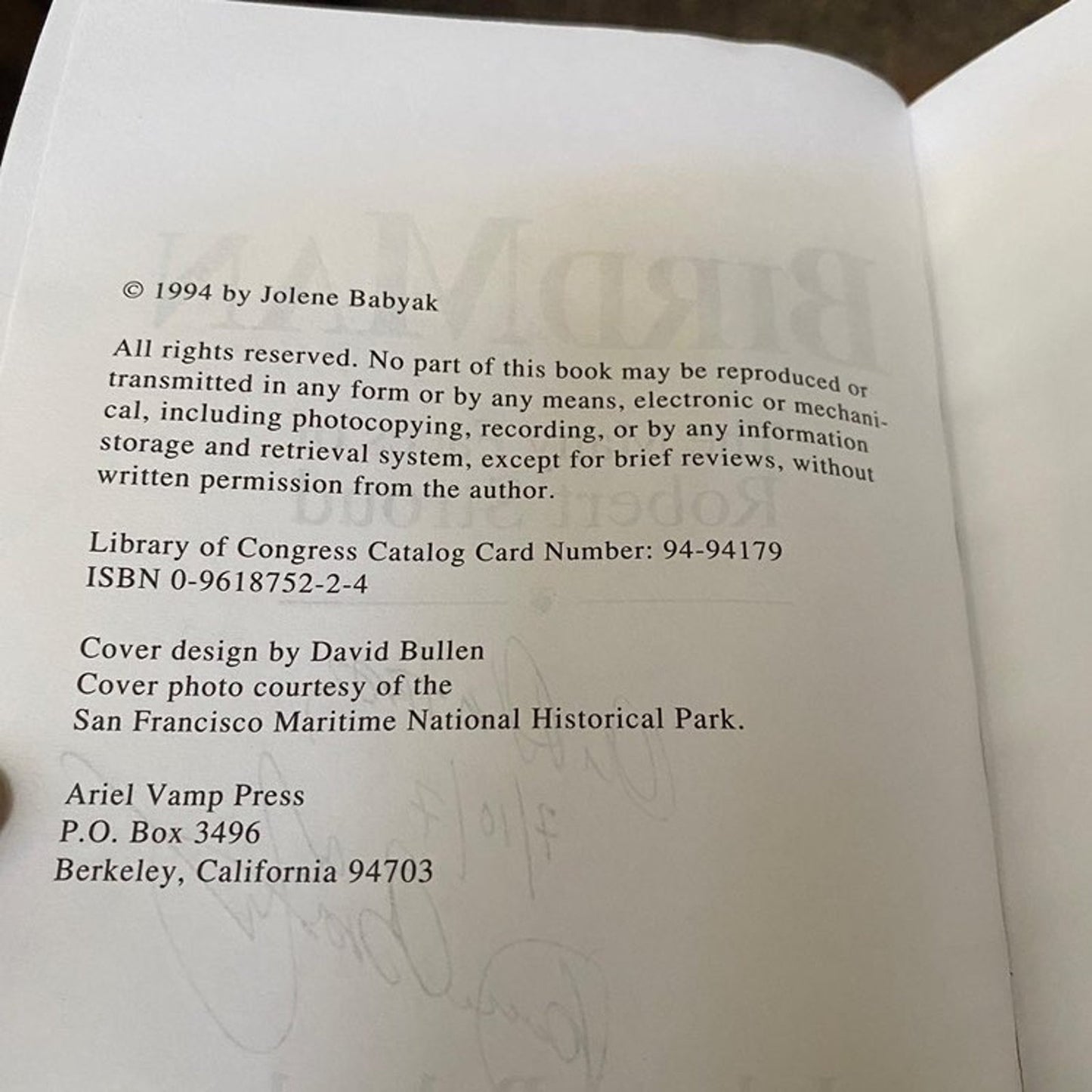 Bird Man of Alcatraz Robert Stroud Signed