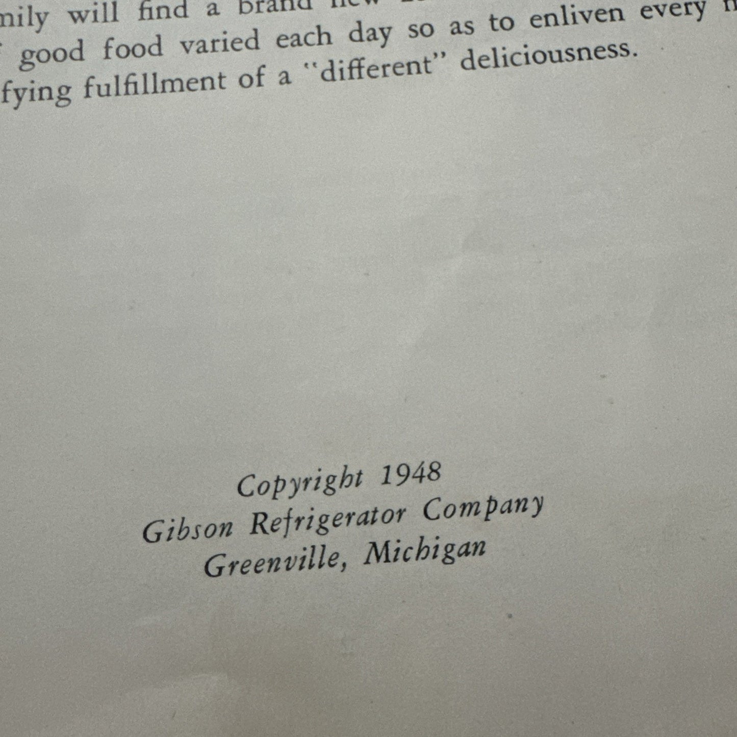 VTG 1948 Cooking The Modern Way With The Gibson Range Guide & Recipes Cookbook