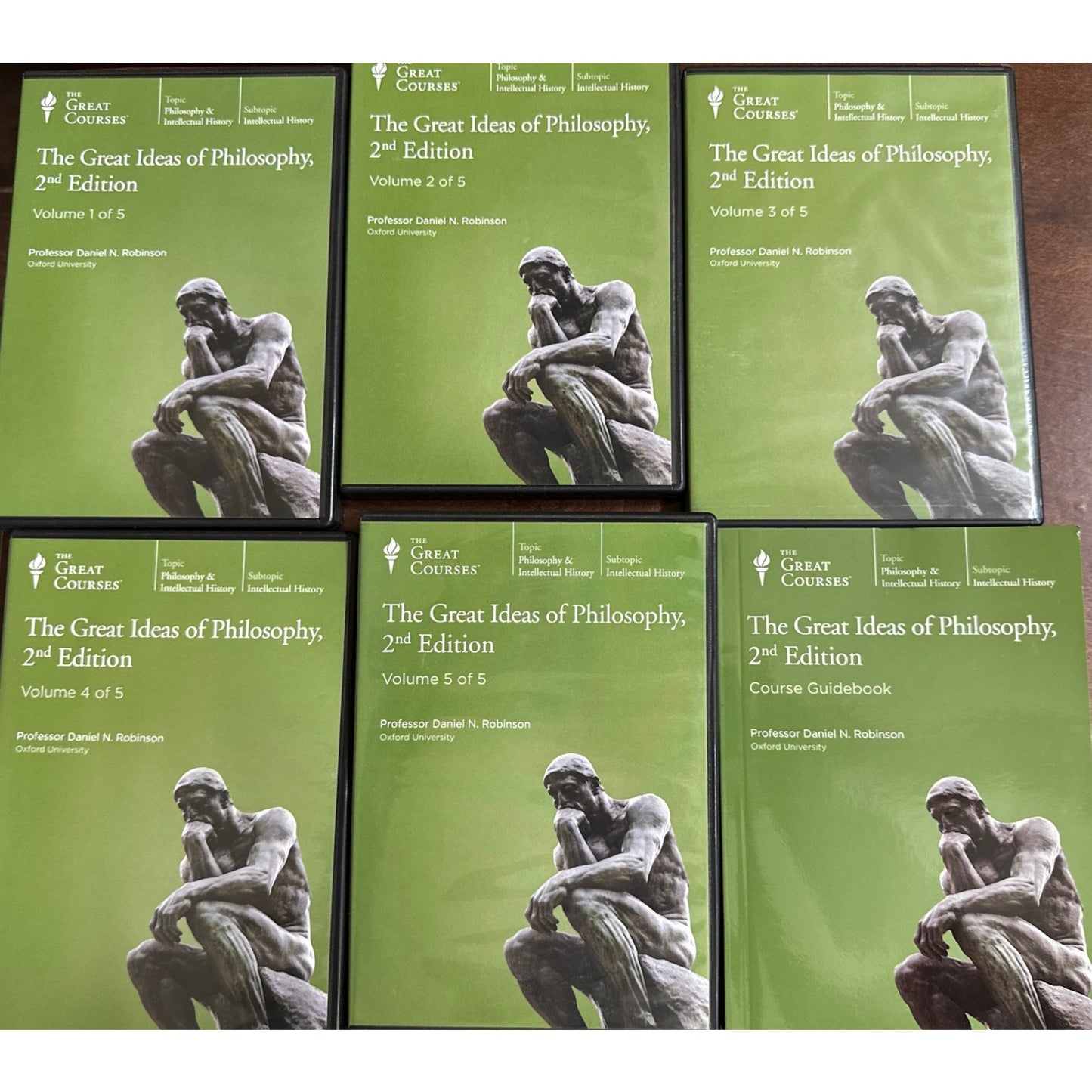 Great Courses Great Ideas of Philosophy 2nd Ed. Volumes 1-5, 30 CDs + Guidebook